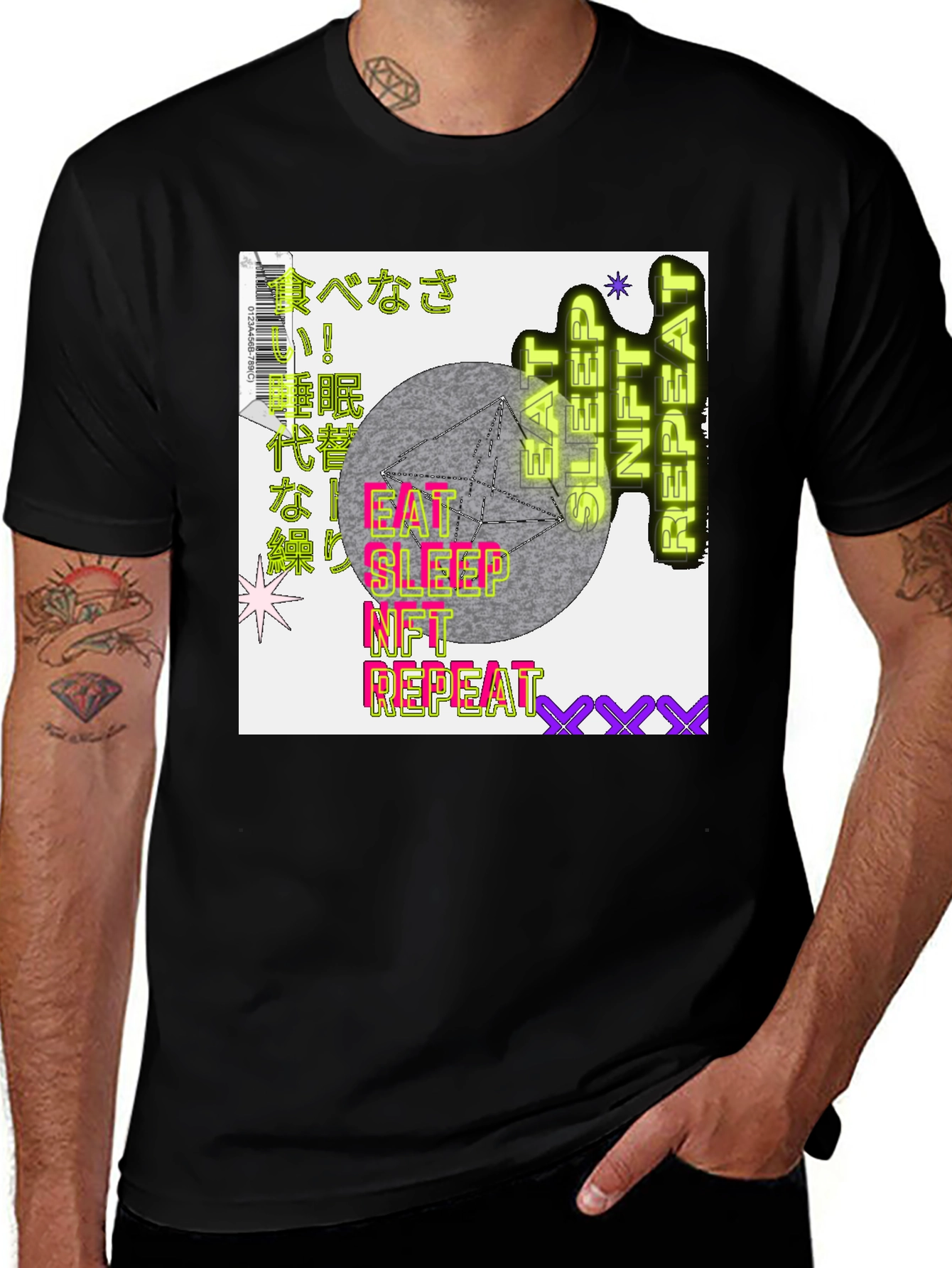Eat Sleep NFT Repeat Graphic Tee