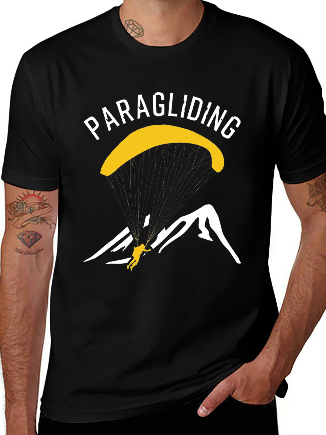 Variant 12 of Paragliding Graphic T-Shirt - Adventure Awaits