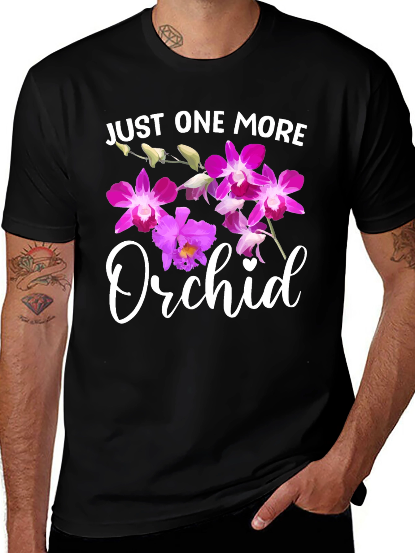 Variant 21 of Just One More Orchid T-Shirt - Floral Tee