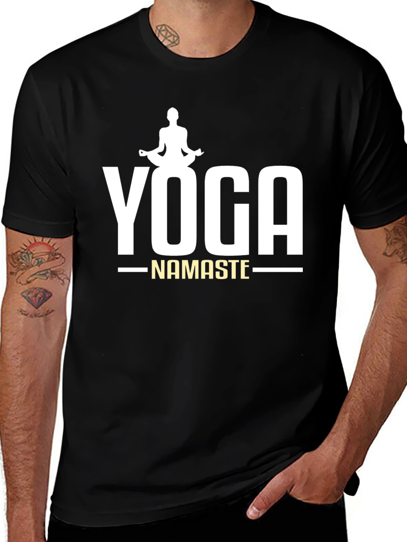 Variant 3 of Yoga Namaste Graphic Tee - Meditation Zen Shirt