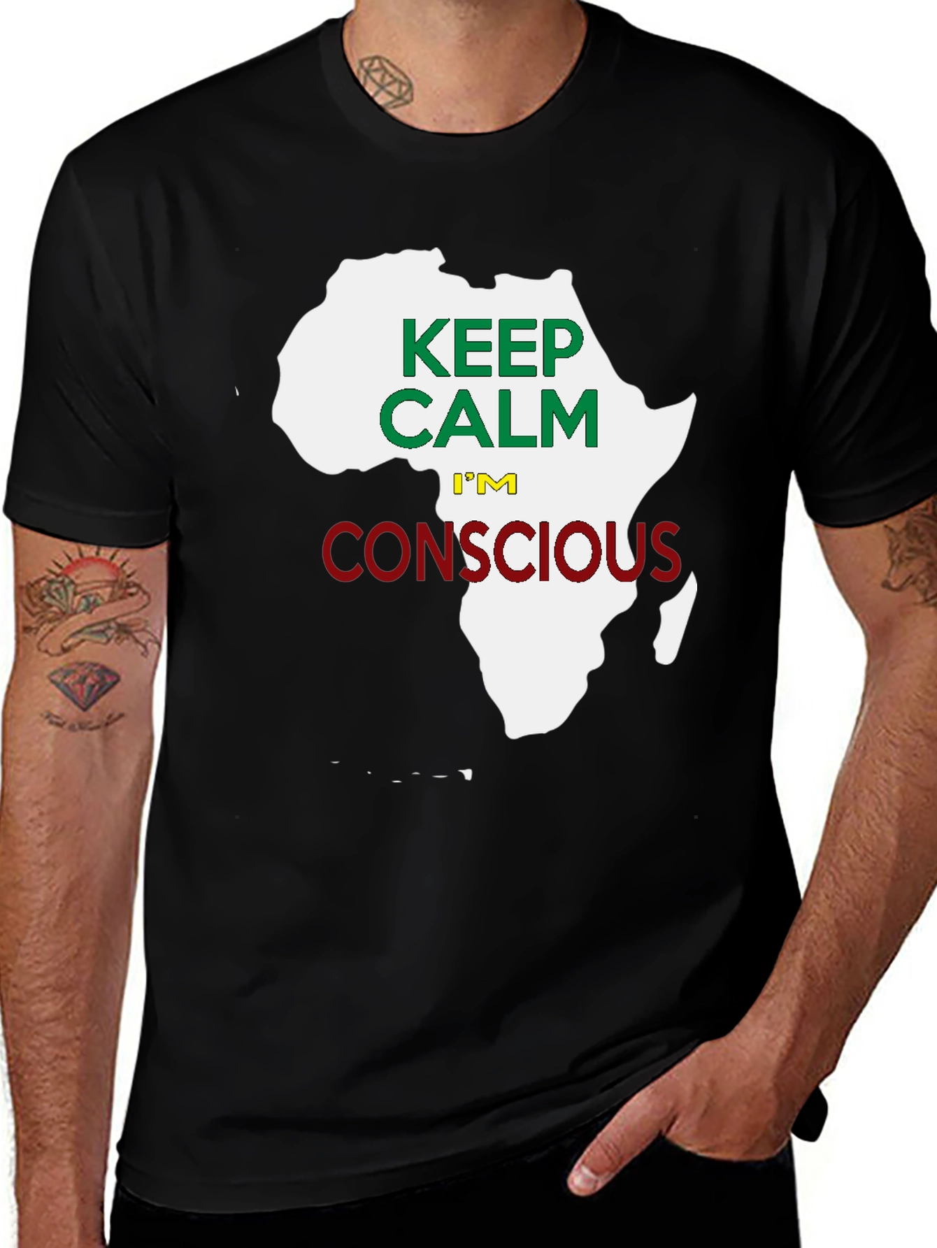 Variant 17 of Keep Calm I'm Conscious Africa T-Shirt