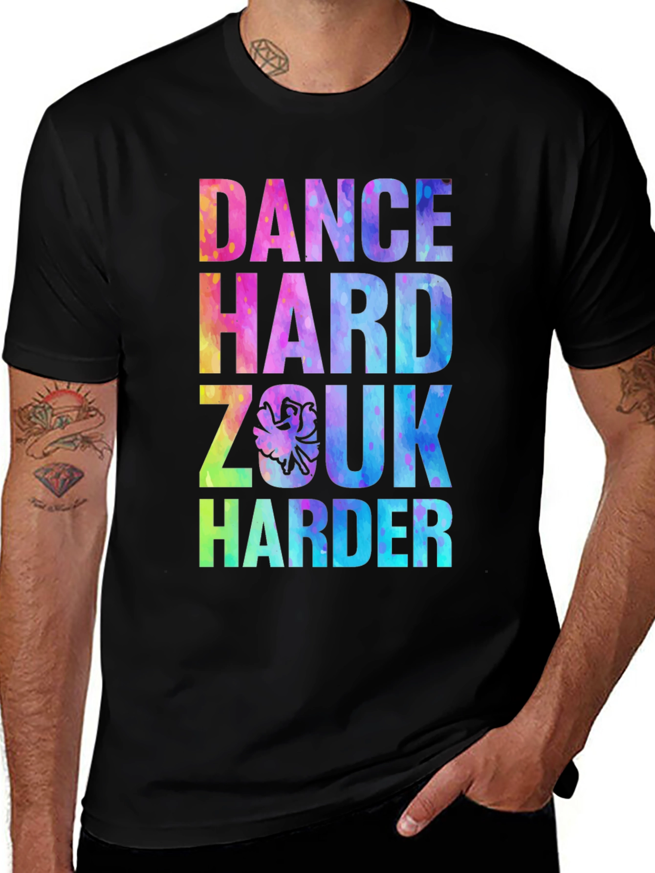 Dance Hard Zouk Harder Graphic Tee