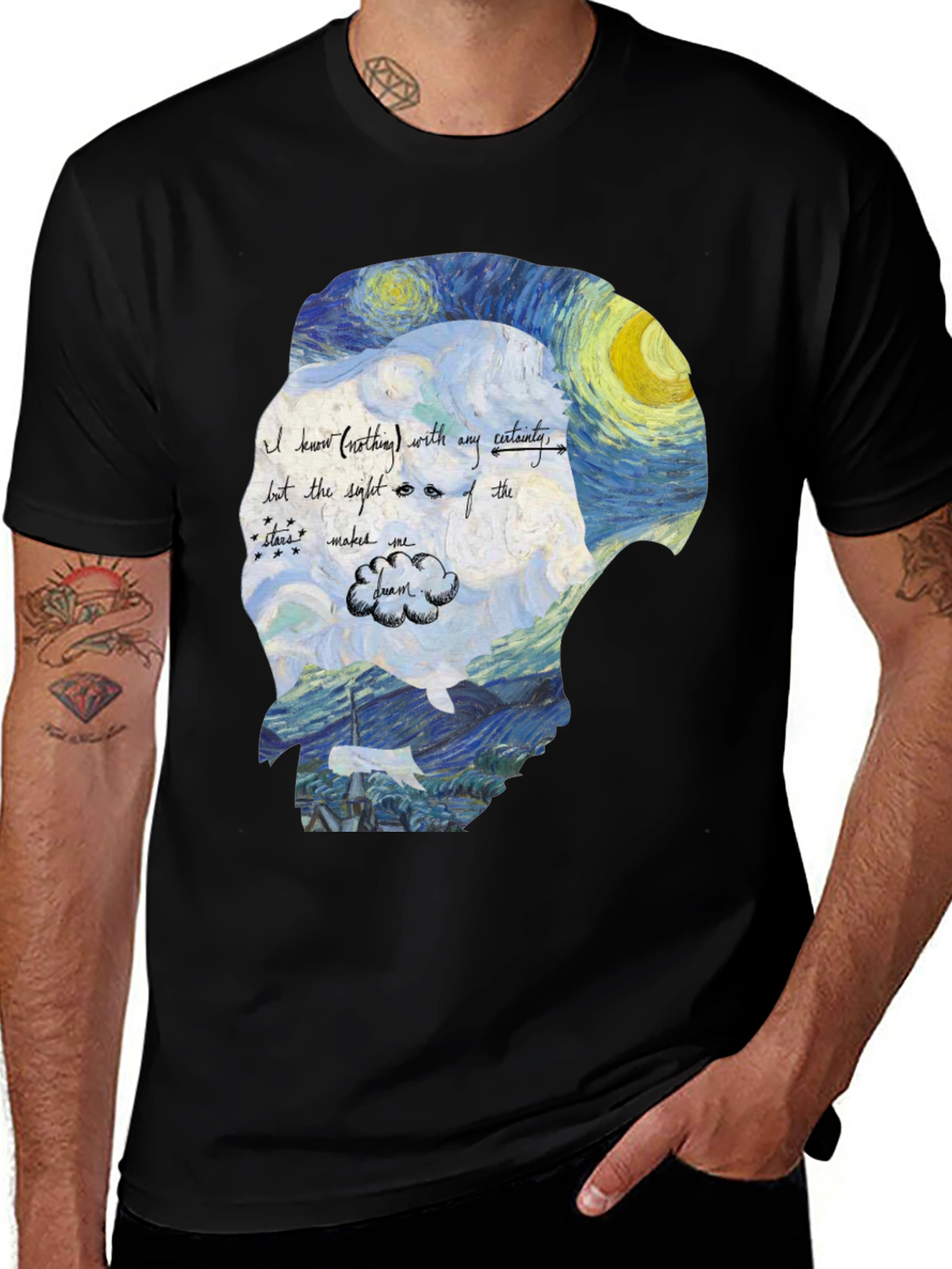 Variant 16 of Starry Night Silhouette Tee