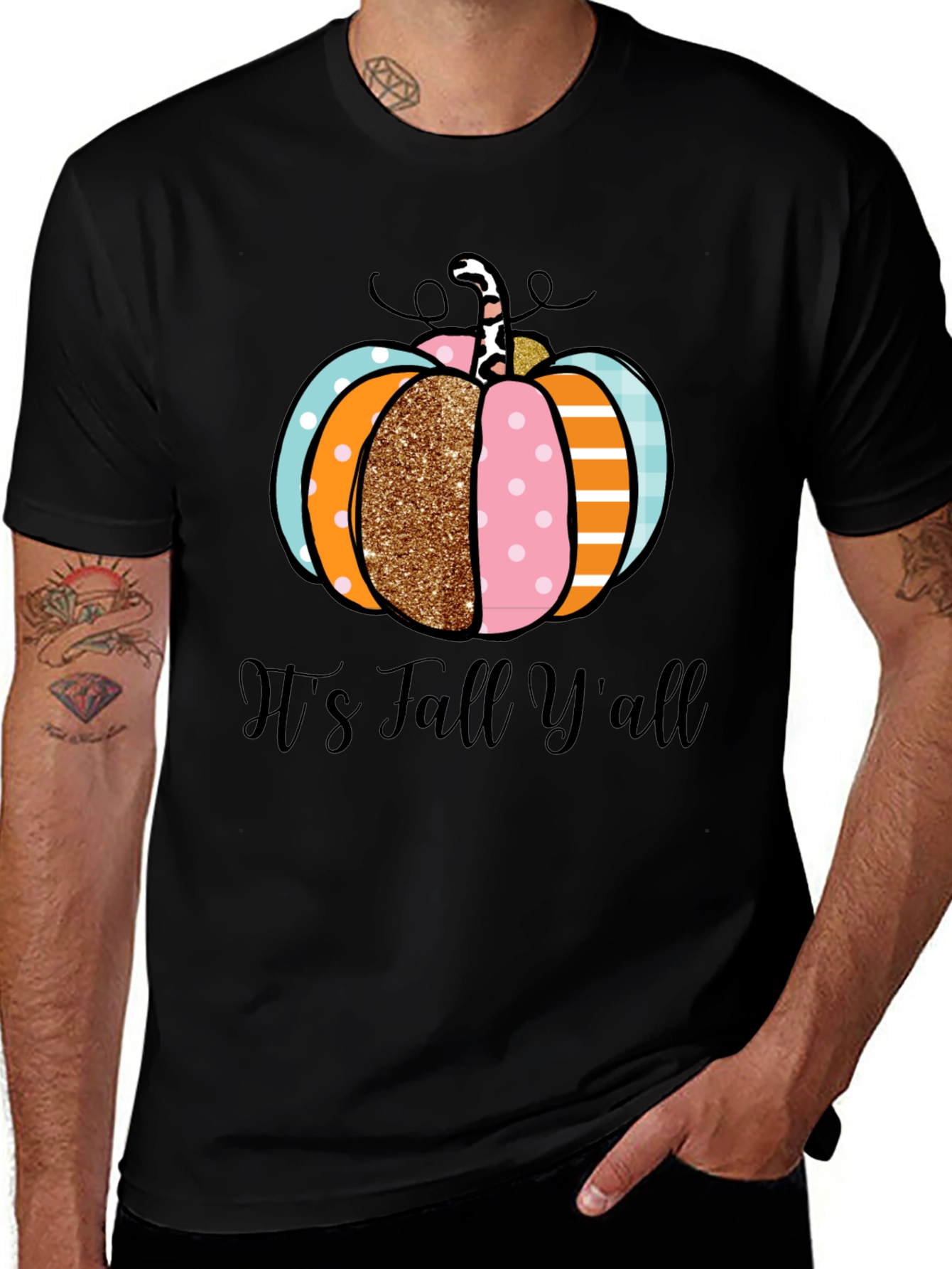 Variant 20 of It's Fall Y'all Pumpkin Graphic Tee