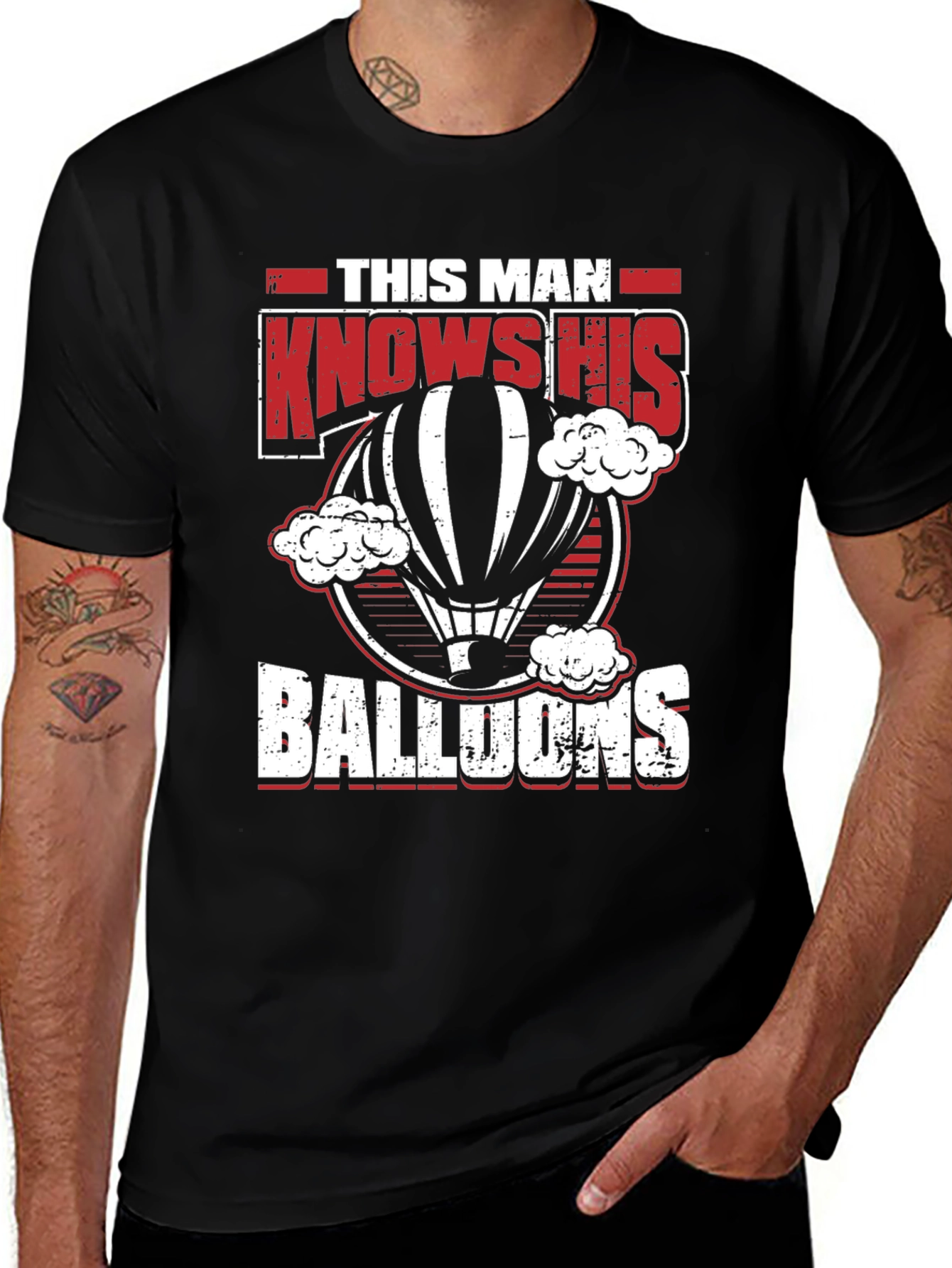 Variant 6 of This Man Knows His Balloons T-Shirt
