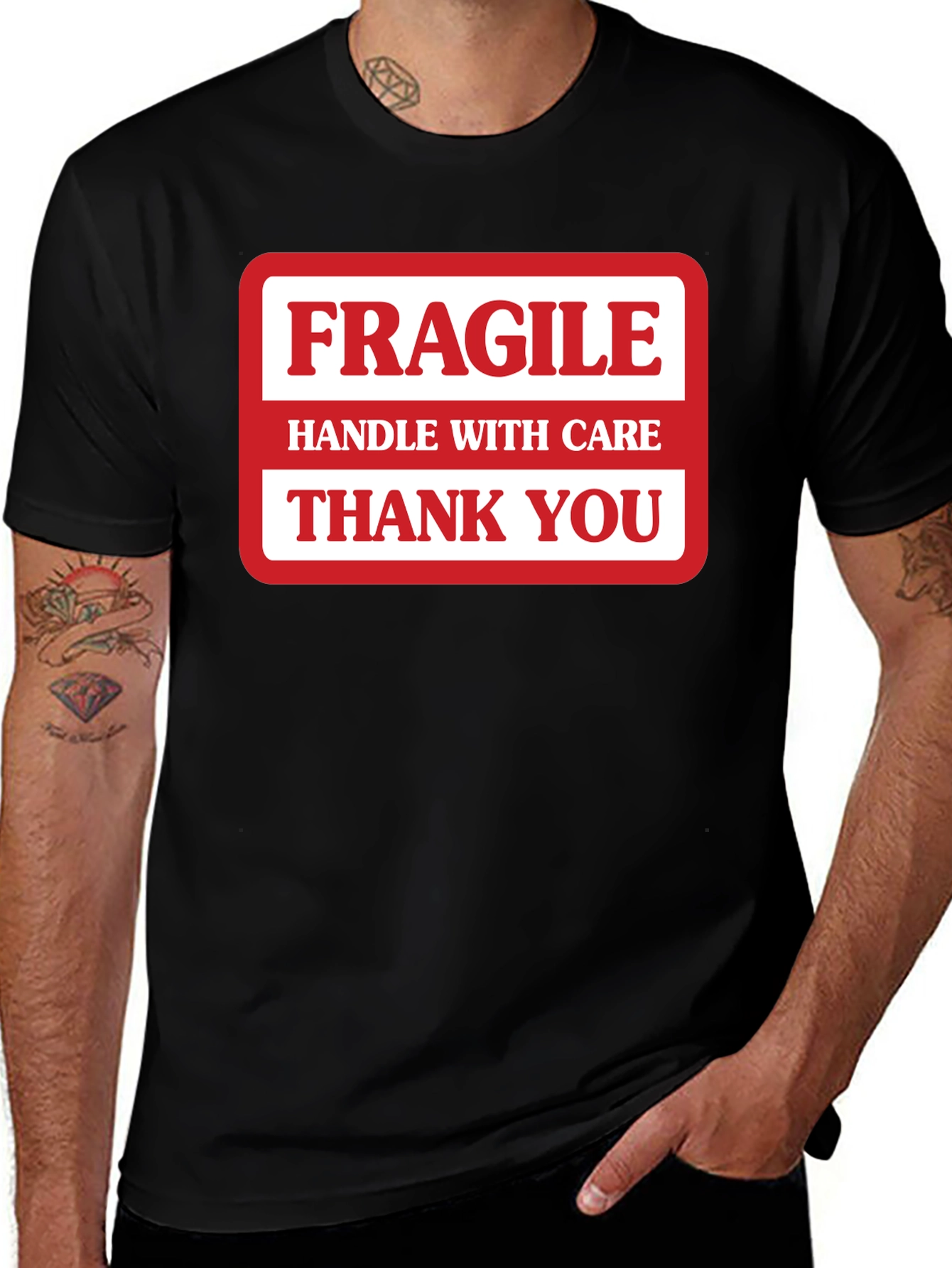Variant 8 of Fragile Handle with Care Graphic T-Shirt