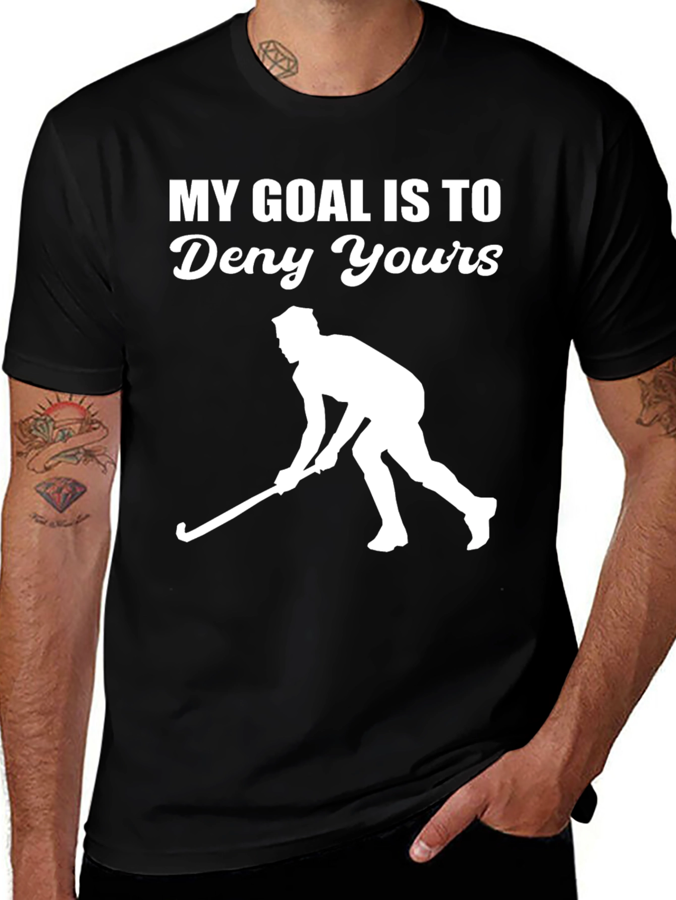 Variant 21 of Hockey Player 'My Goal' Graphic T-Shirt