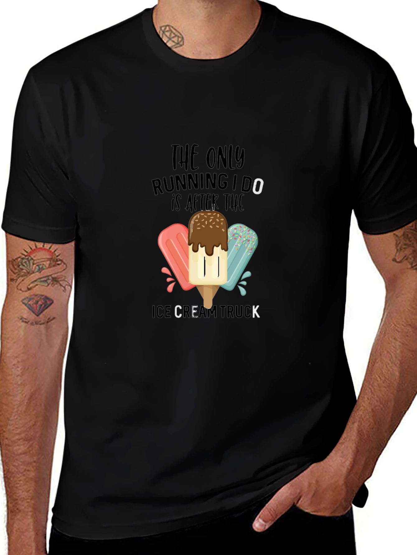 Variant 5 of Ice Cream Truck T-Shirt - Funny Running Tee