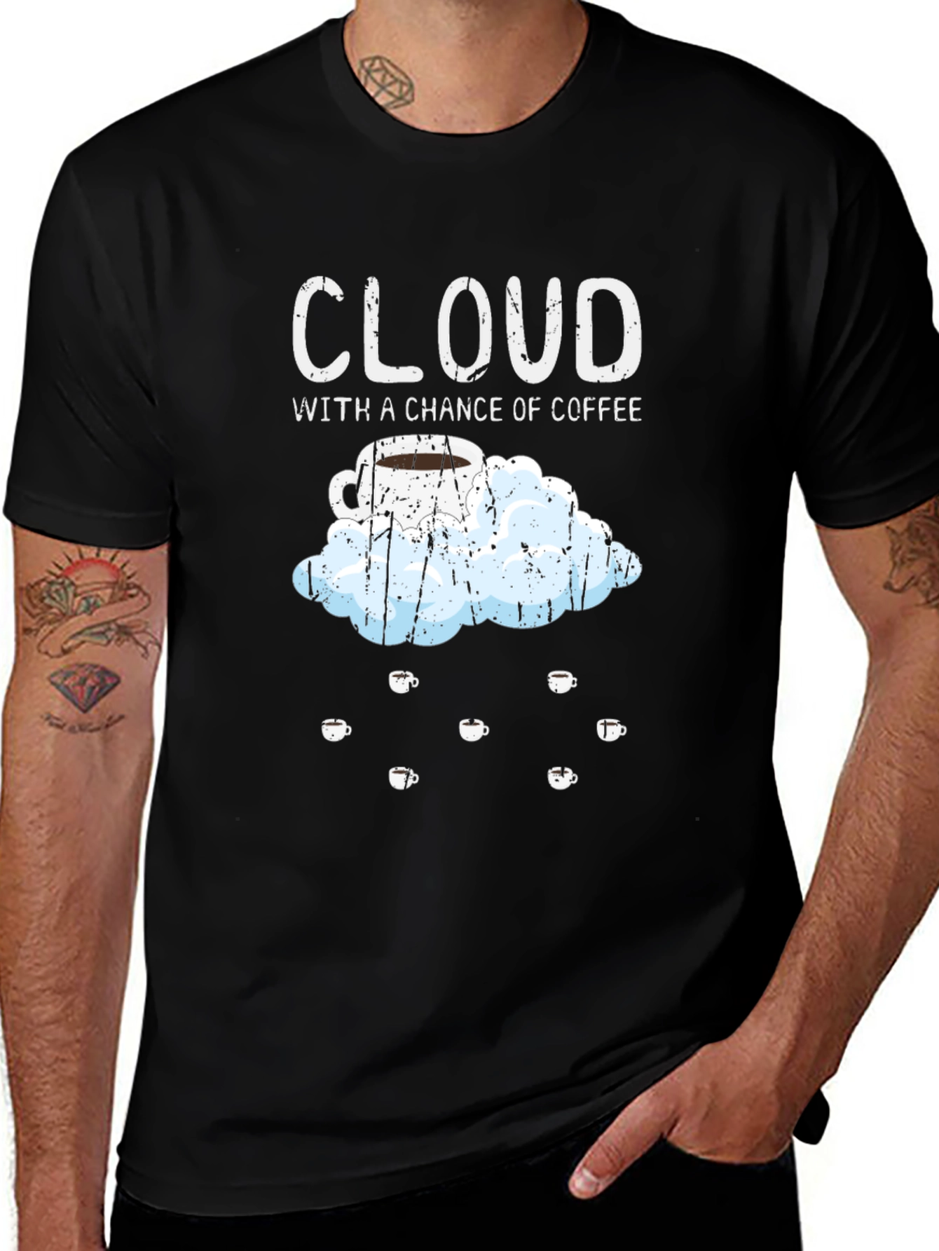 Black Cloud with a Chance of Coffee T-Shirt main image