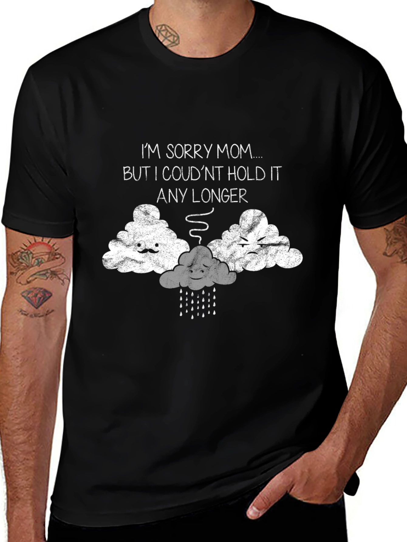 Variant 9 of Sorry Mom Cloud Humor T-Shirt