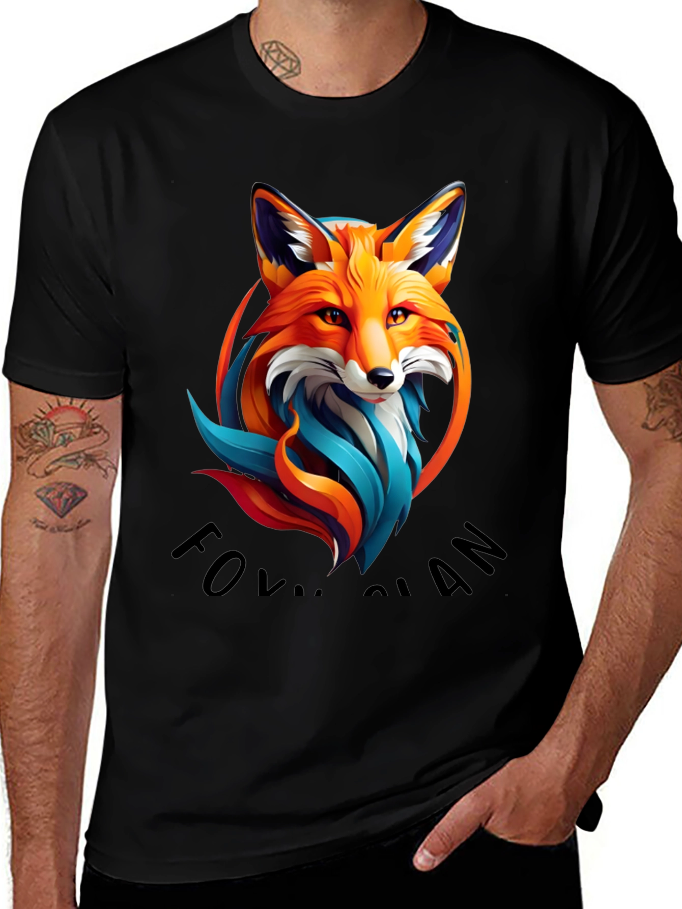Variant 23 of Fox Clan Graphic Tee - Stylish Animal Design