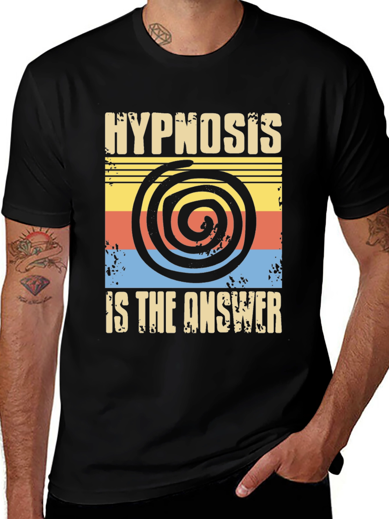 Variant 30 of Hypnosis is the Answer T-Shirt - Retro Design