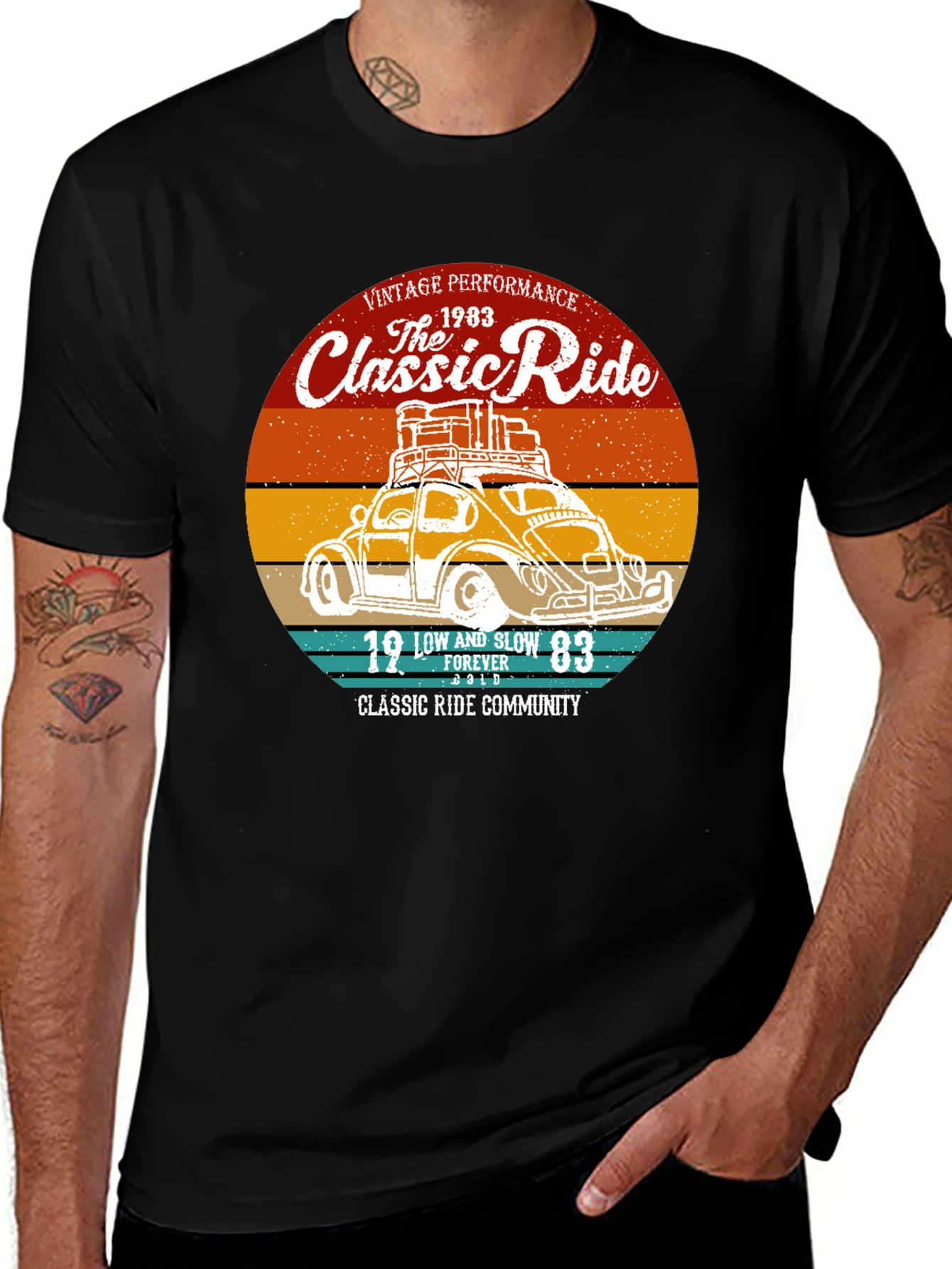 Variant 16 of Vintage Classic Ride T-Shirt - 1983 Car Design