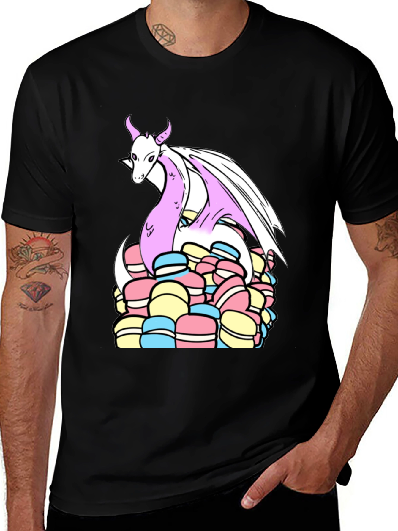 Variant 24 of Dragon Macaron T-Shirt