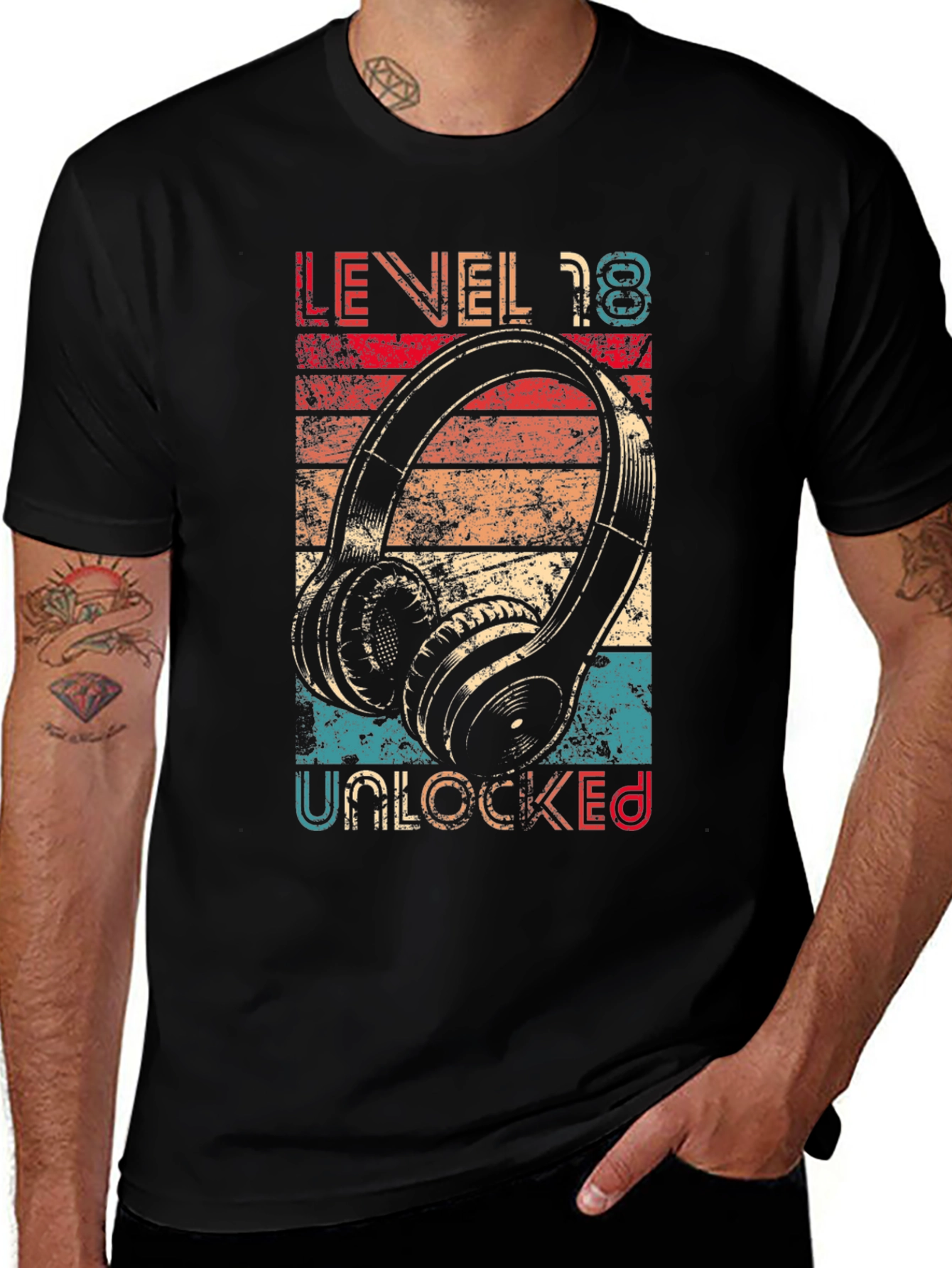 Variant 21 of Level 18 Unlocked T-Shirt Birthday Gamer Gift