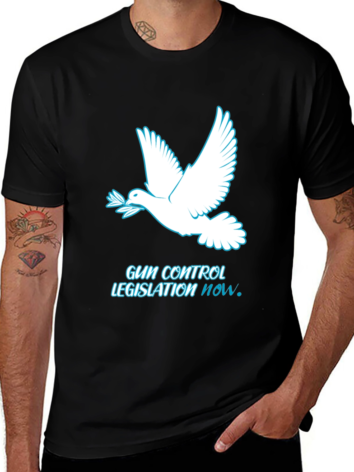 Peace Dove Gun Control T-Shirt - Legislation NOW