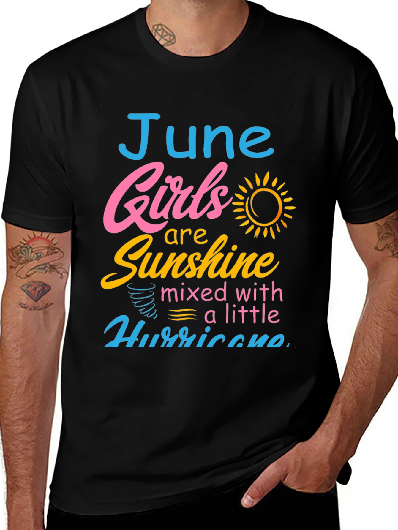 Black June Girls Sunshine Hurricane Graphic Tee main image