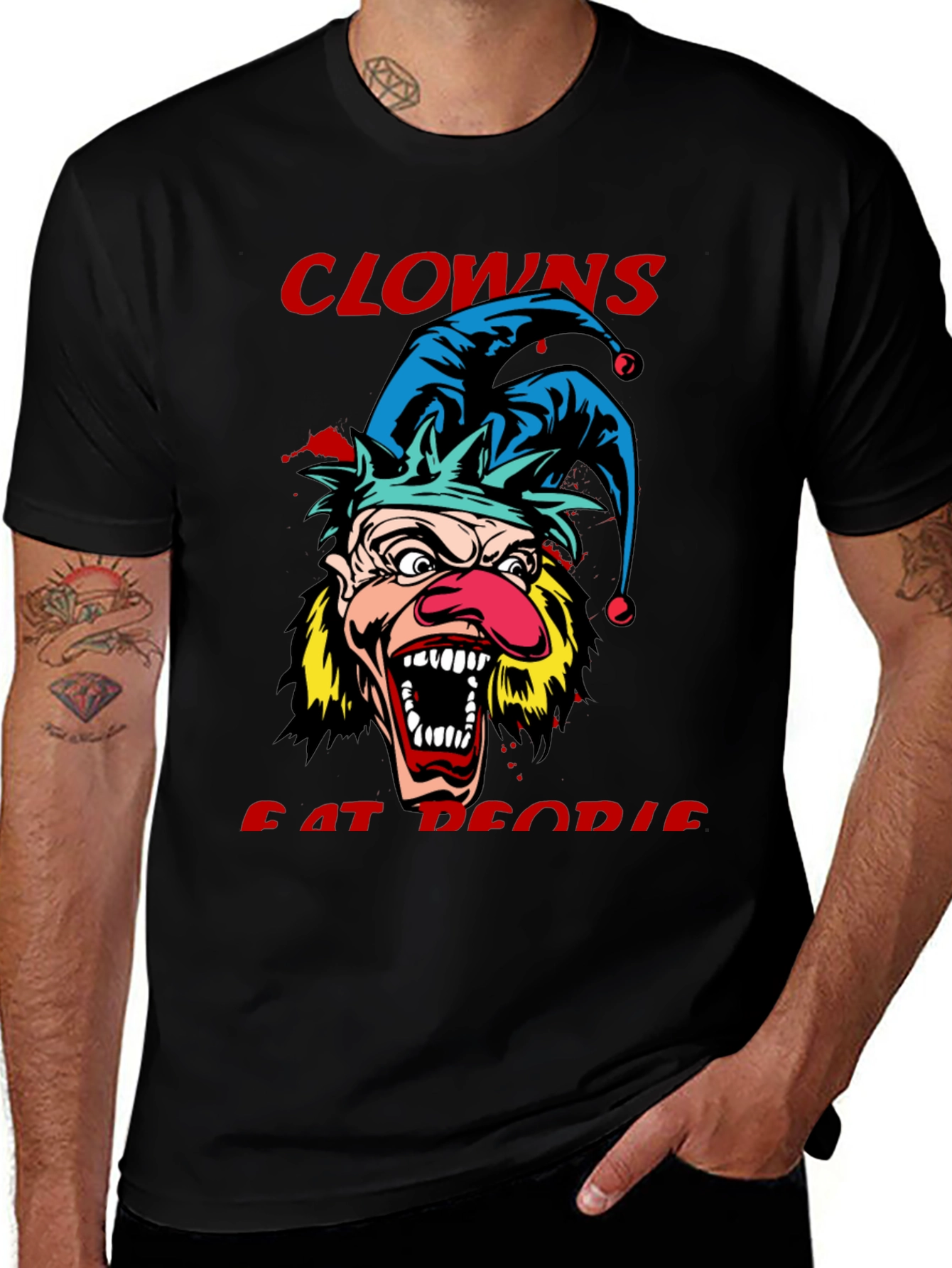 Variant 5 of Clowns Eat People Graphic Tee