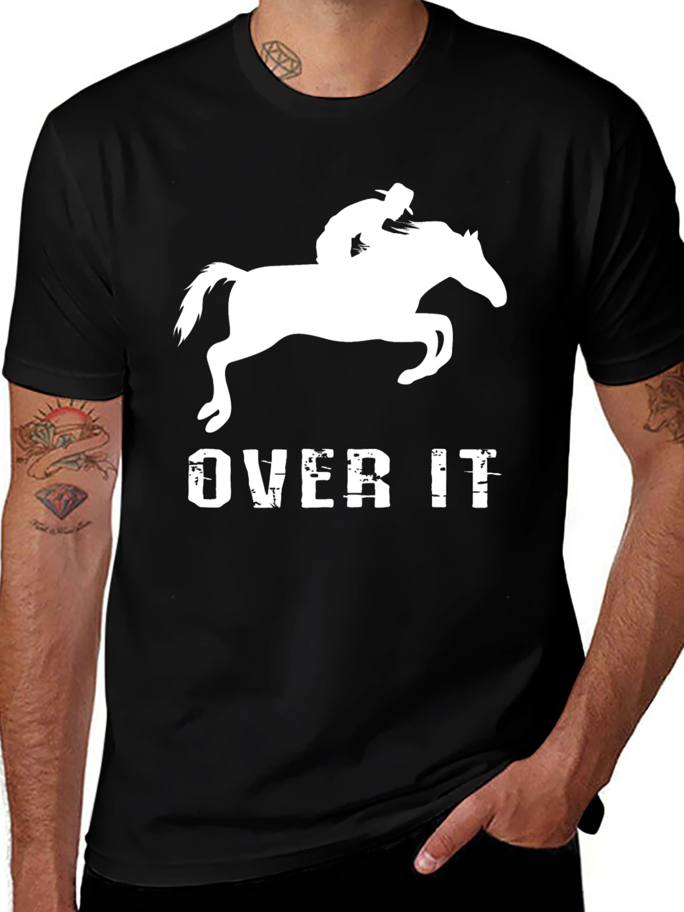 Variant 8 of Over It Horse Rider Graphic T-Shirt