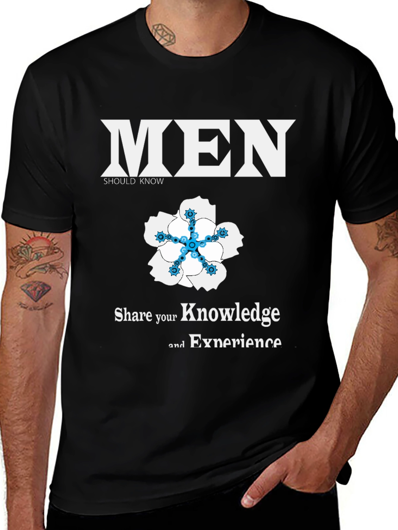 Variant 21 of Men Should Know T-Shirt - Share Knowledge & Experience