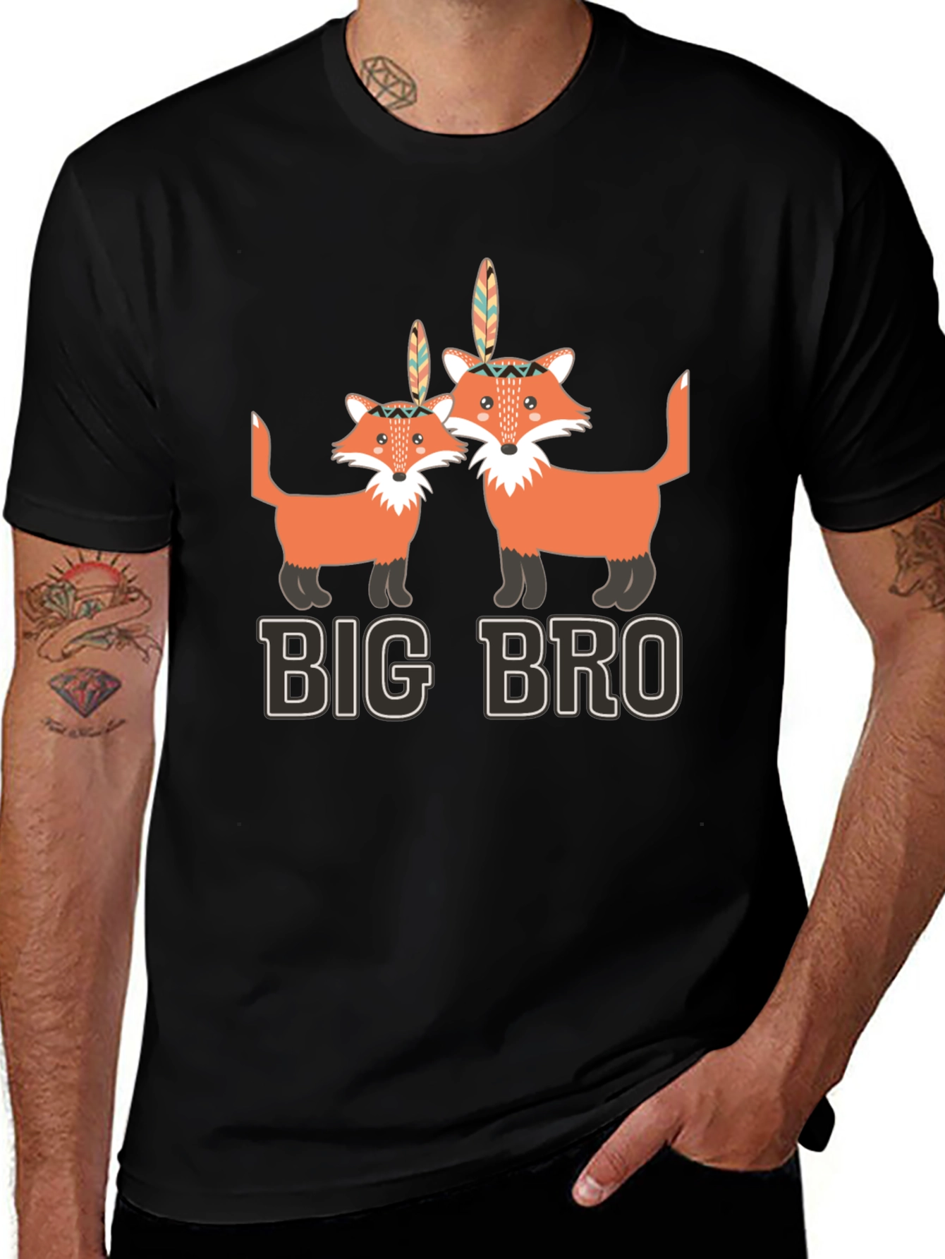 Big Bro Fox T-Shirt - Cute Matching Family Tee