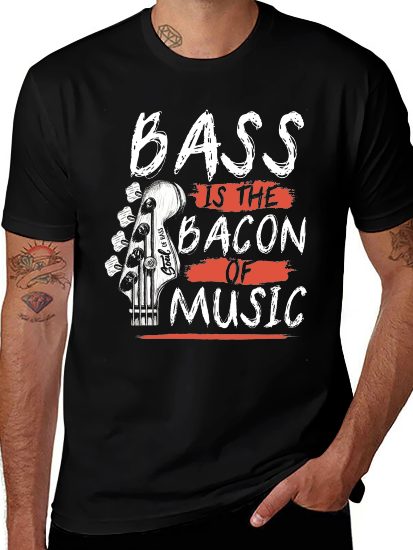 Variant 14 of Bass is the Bacon of Music T-Shirt