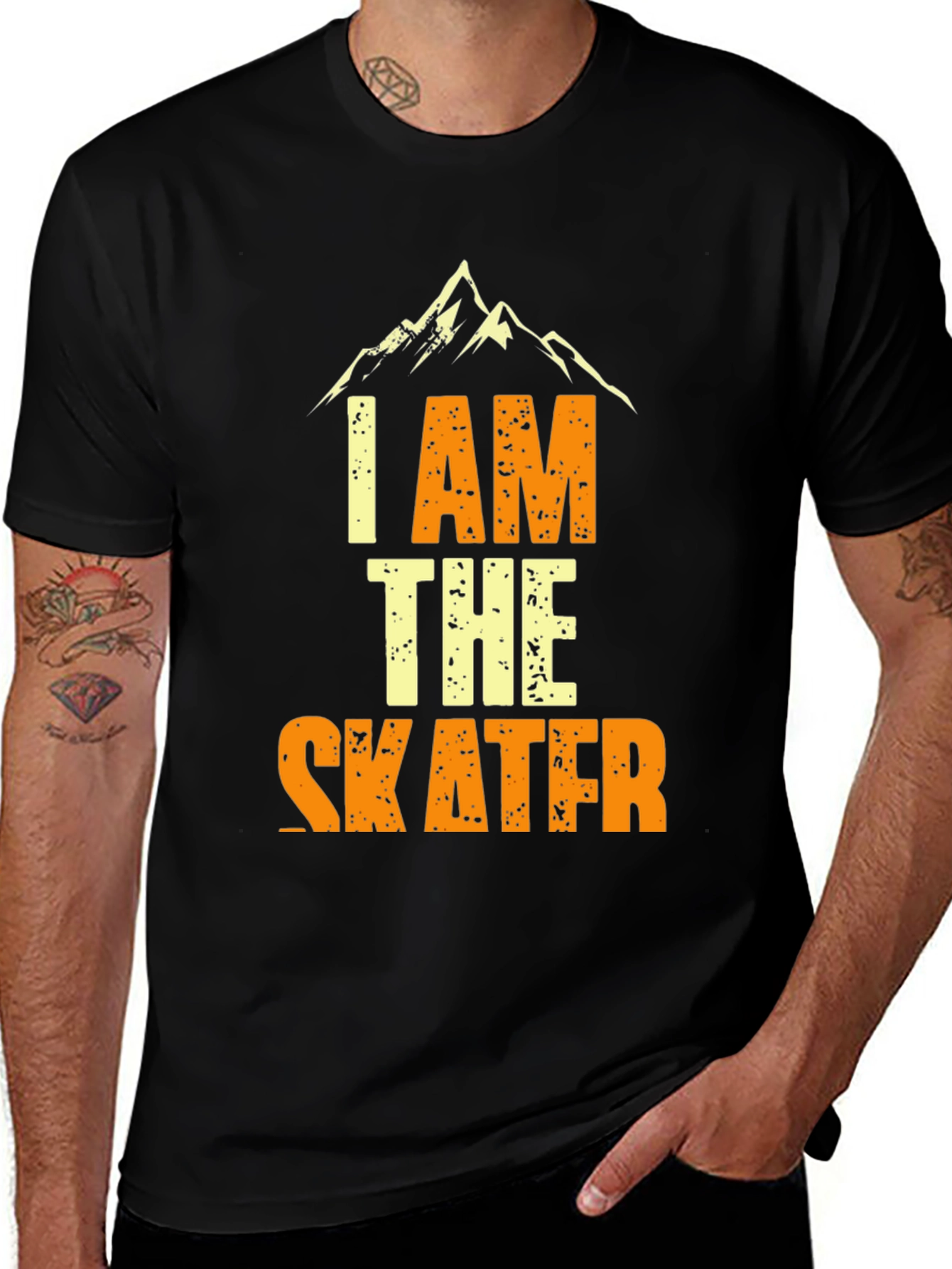 Variant 29 of I am the Skater T-Shirt - Mountain Graphic Tee