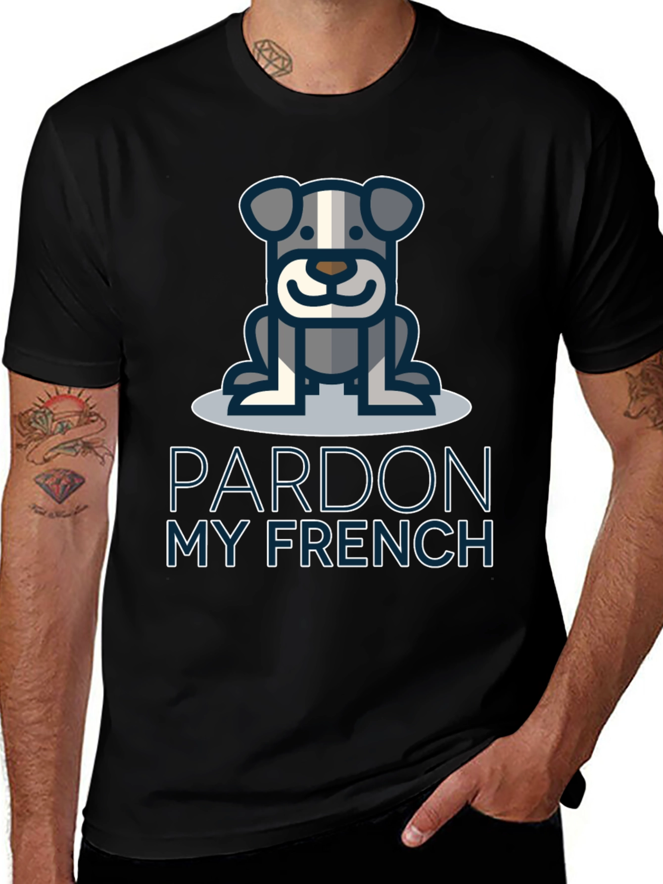 Pardon My French Bulldog Graphic T-Shirt