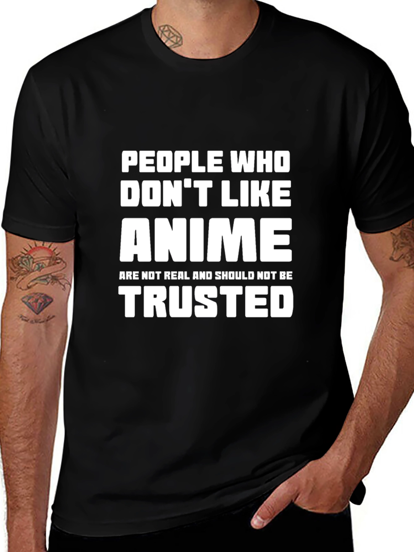 Variant 7 of Anime Lover T-Shirt: Trust No Hater!