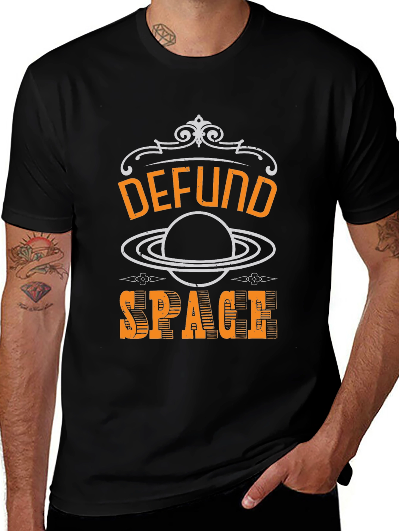 Variant 25 of Defund Space T-Shirt - Bold Graphic Tee