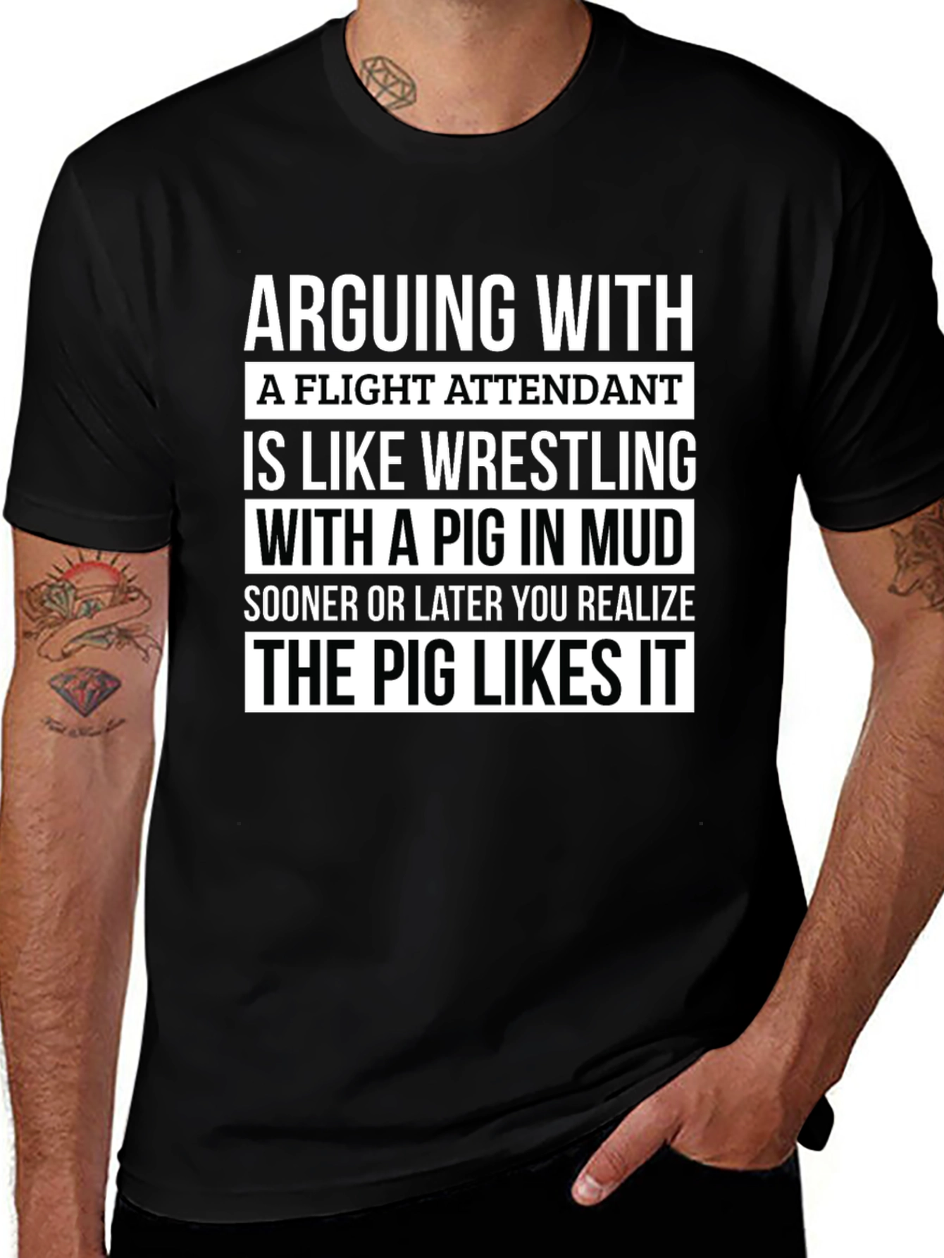 Variant 14 of Arguing with Flight Attendant T-Shirt