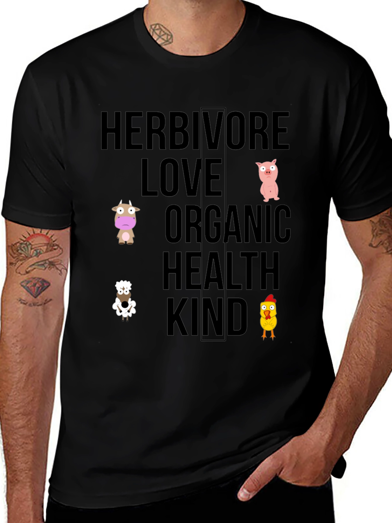 Herbivore Love Organic Health Kind Animal T-Shirt