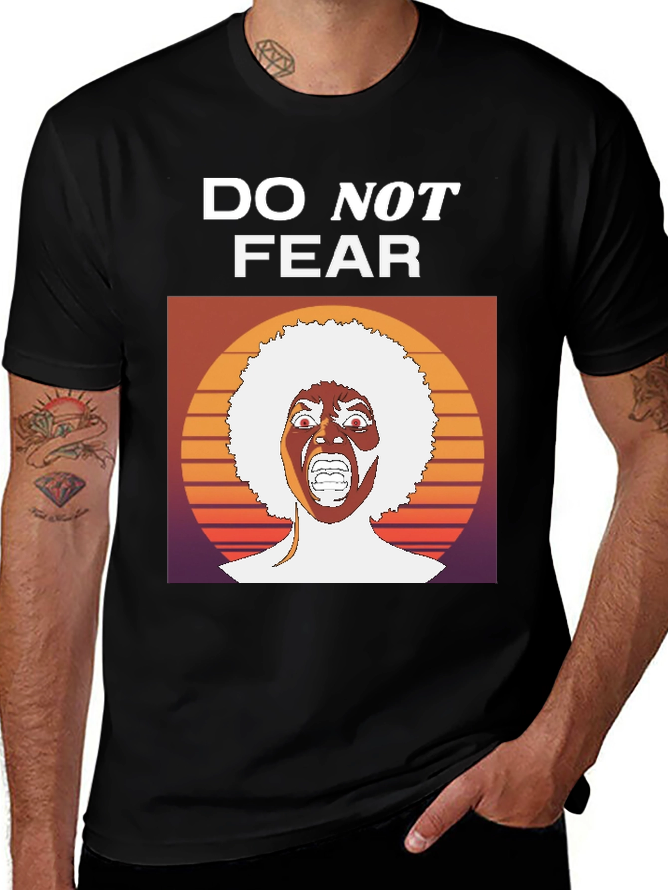 Variant 8 of Retro "Do Not Fear" Graphic Tee