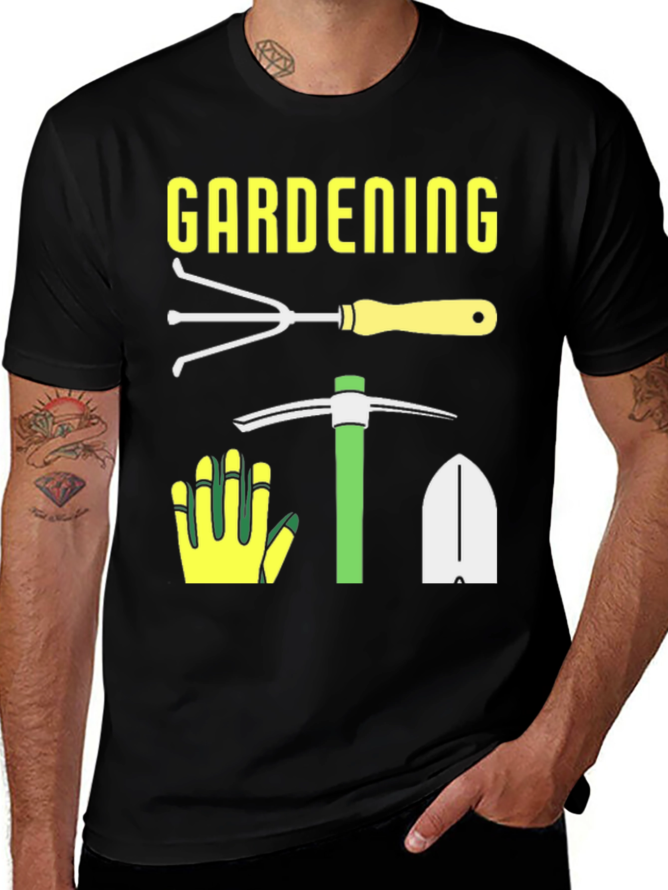 Variant 15 of Gardening T-Shirt - Garden Tools Graphic Tee