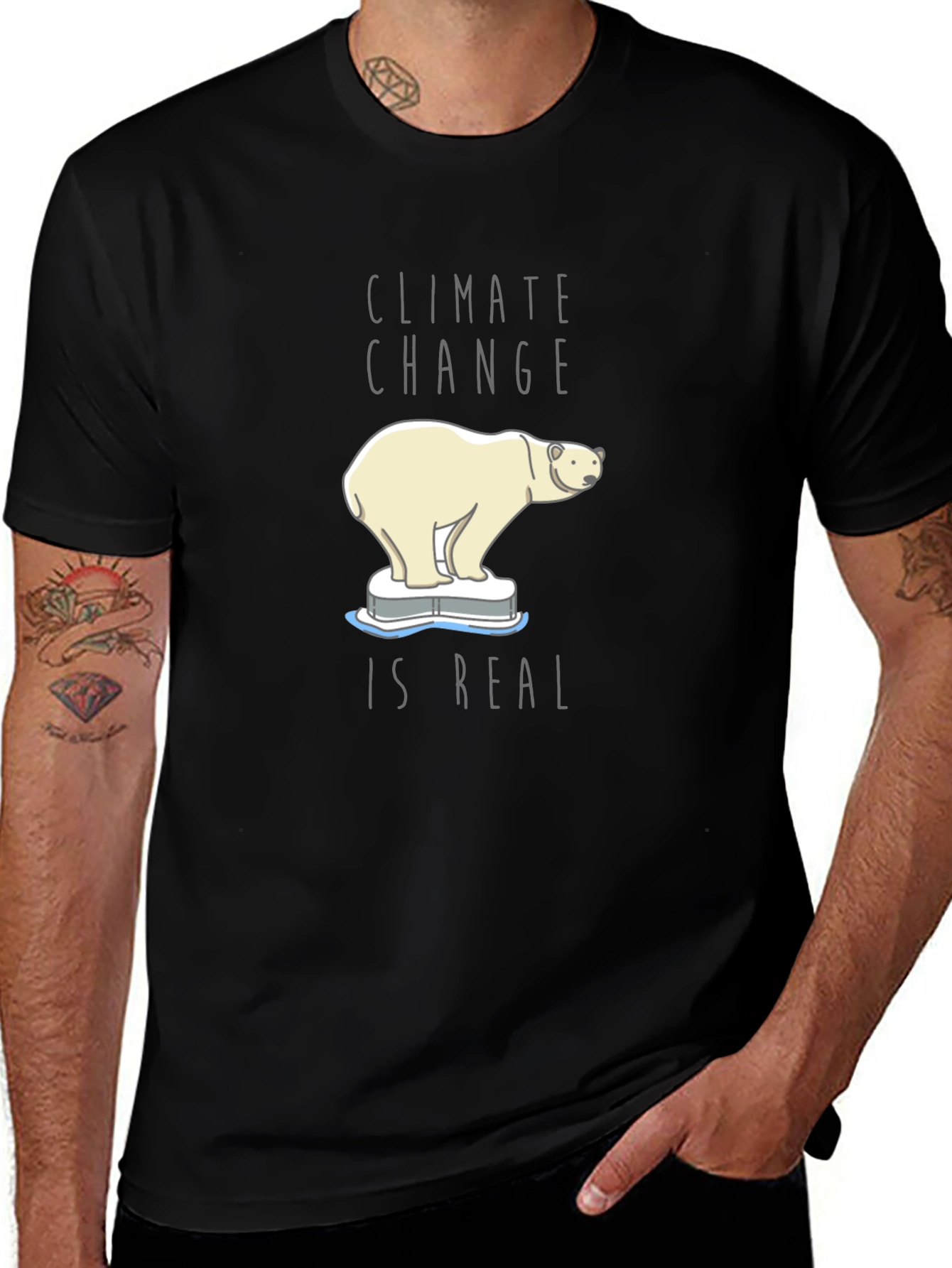 Climate Change Polar Bear Graphic Tee