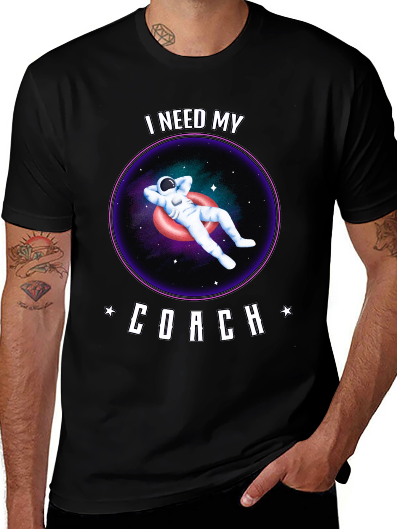 Variant 7 of I Need My Coach Astronaut T-Shirt