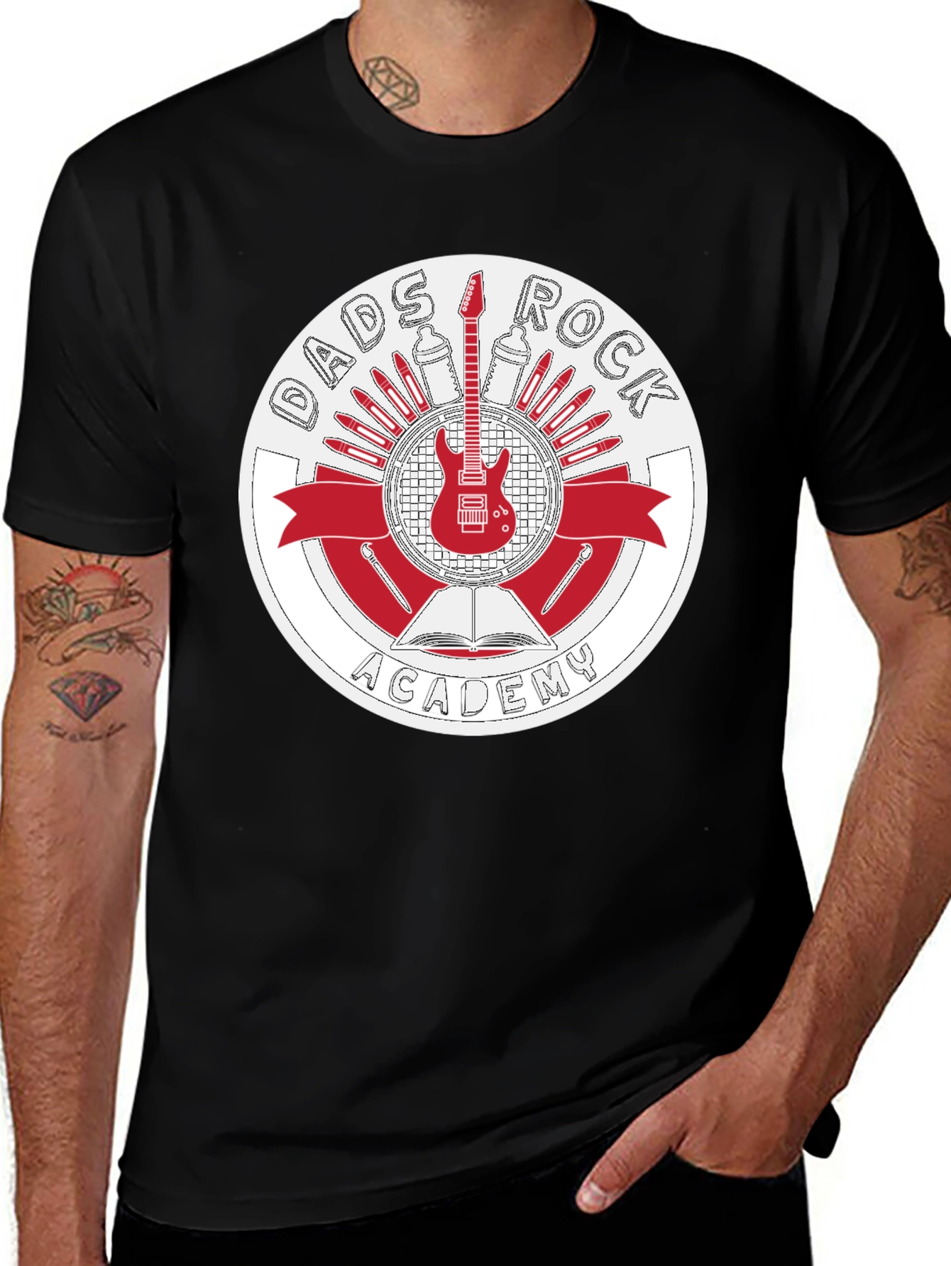 Variant 18 of Dads Rock Academy T-Shirt