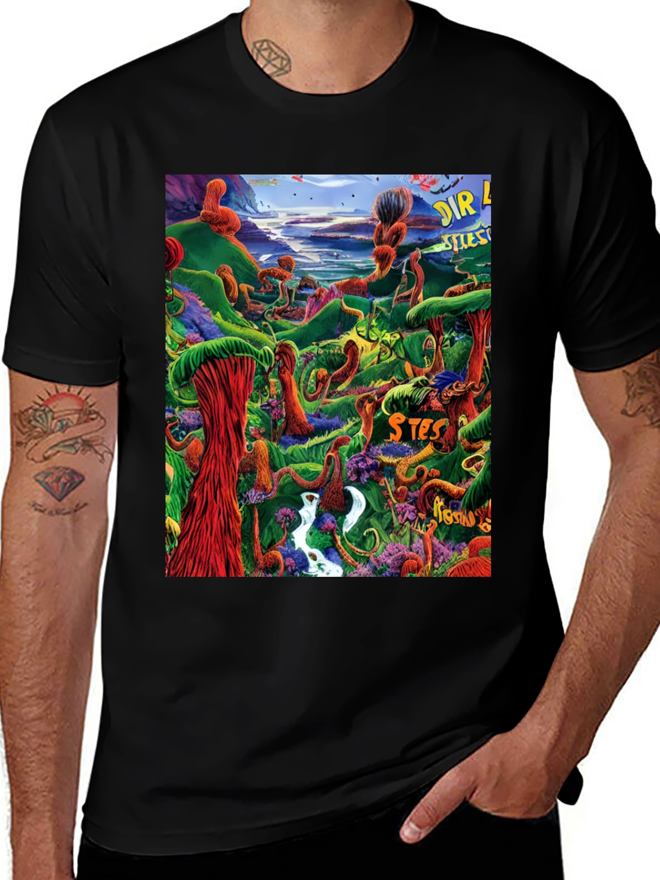 Variant 10 of Surreal Landscape Graphic Tee