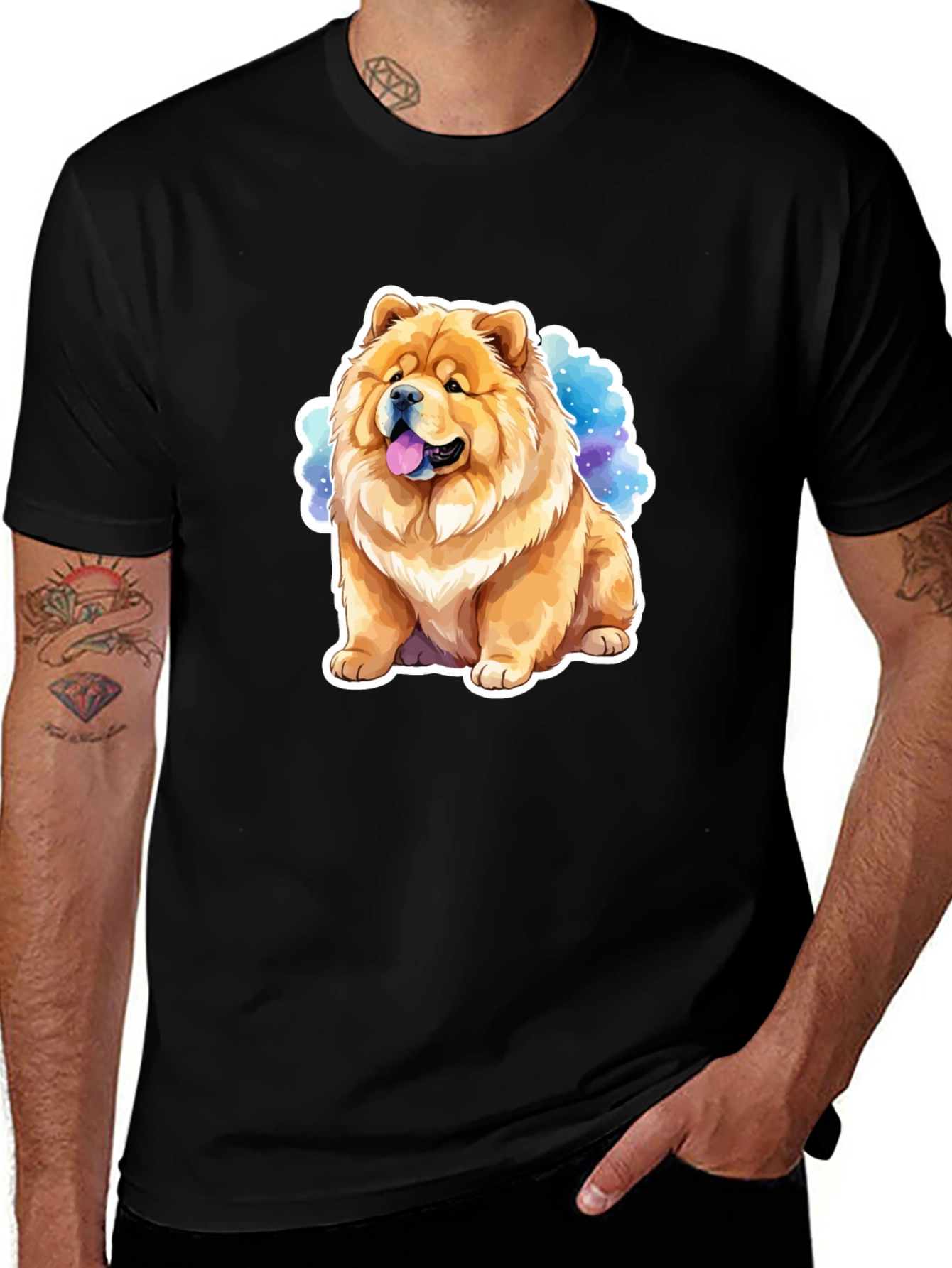 Variant 2 of Chow Chow Dog Graphic T-Shirt