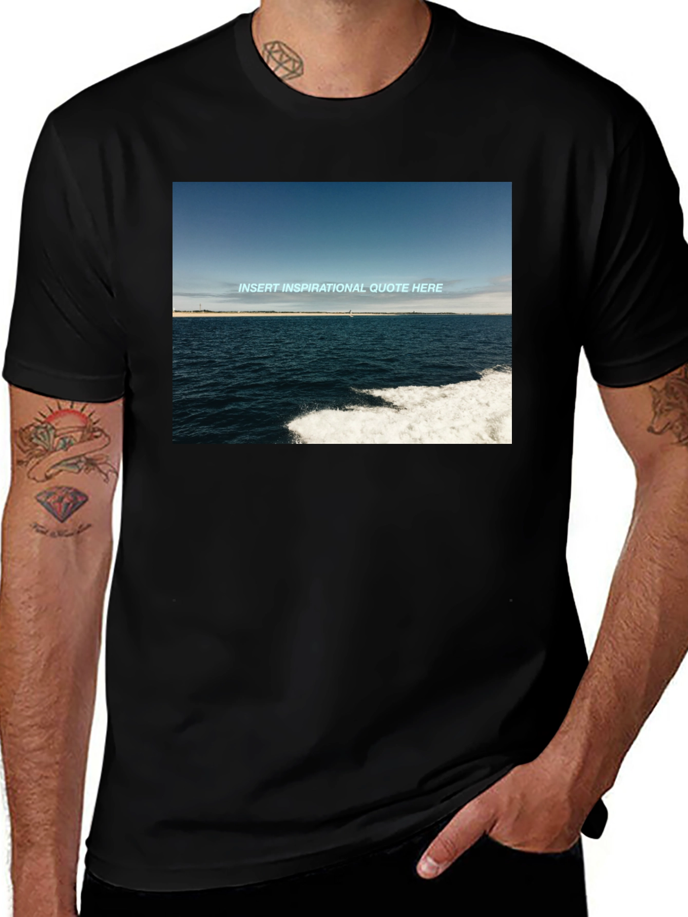 Variant 26 of Inspirational Ocean Quote T-Shirt
