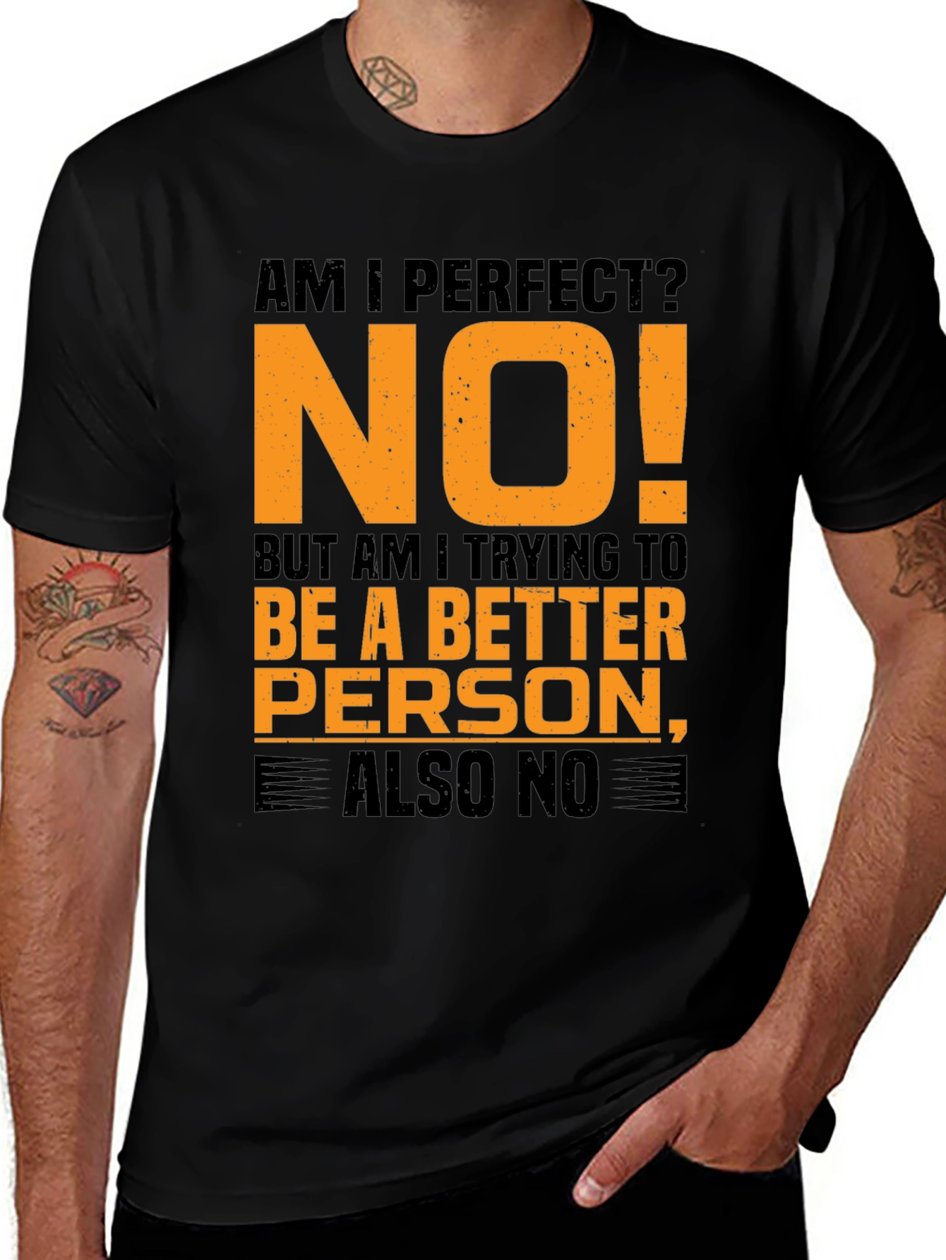 Variant 28 of Am I Perfect? Funny Graphic Tee