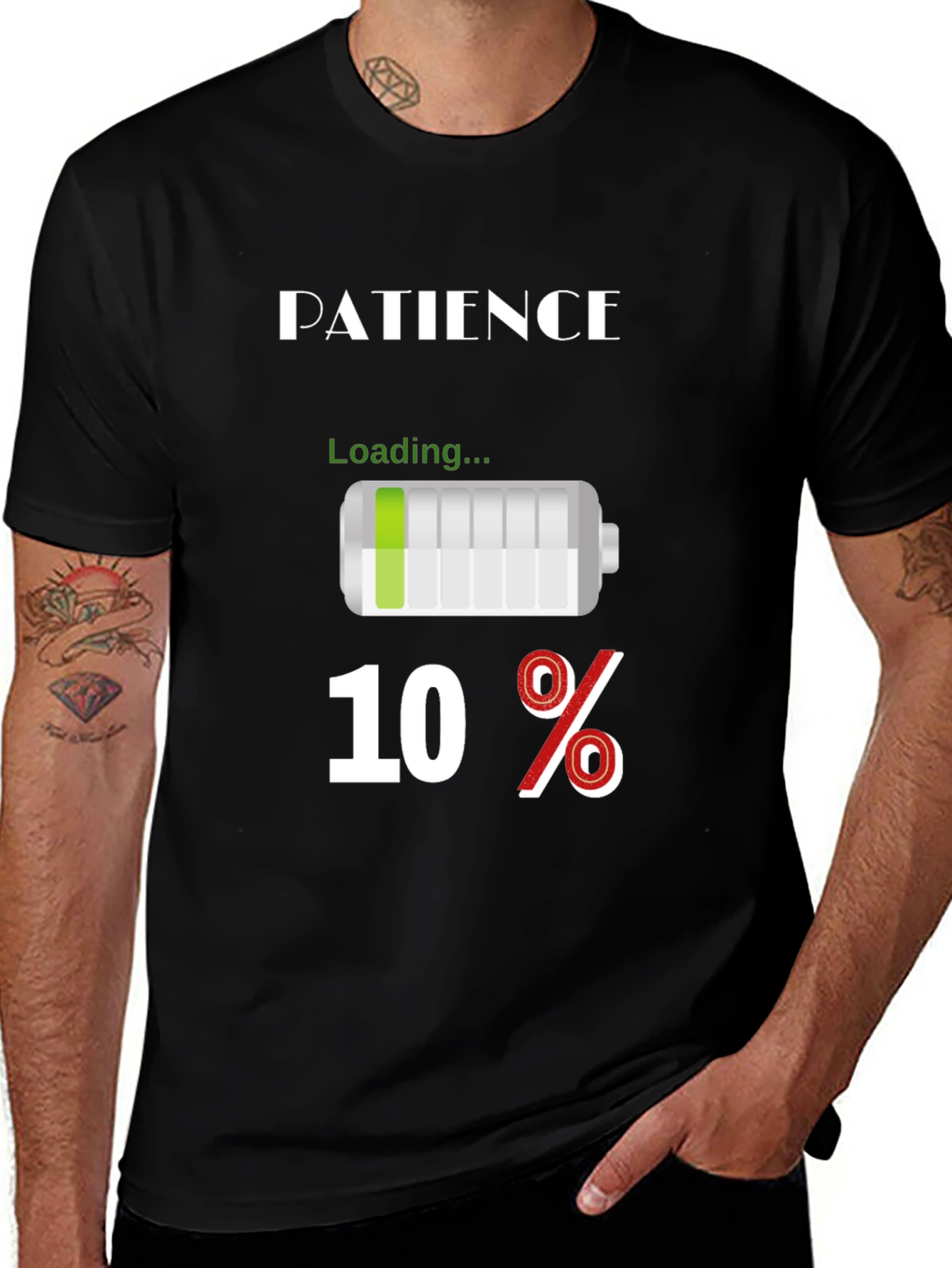 Variant 4 of Patience Loading Funny Graphic T-Shirt