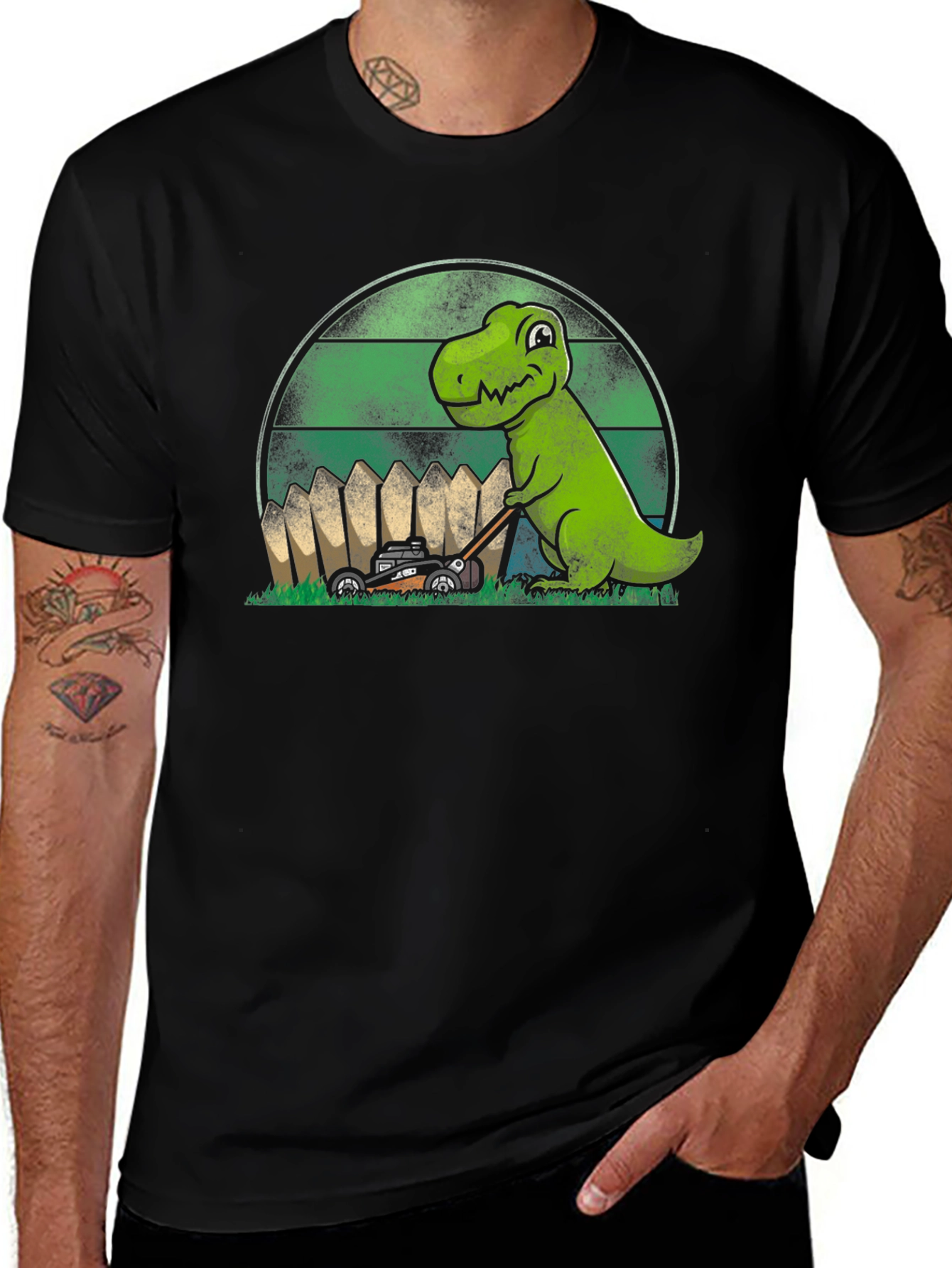 Variant 26 of Dino Lawn Care T-Shirt