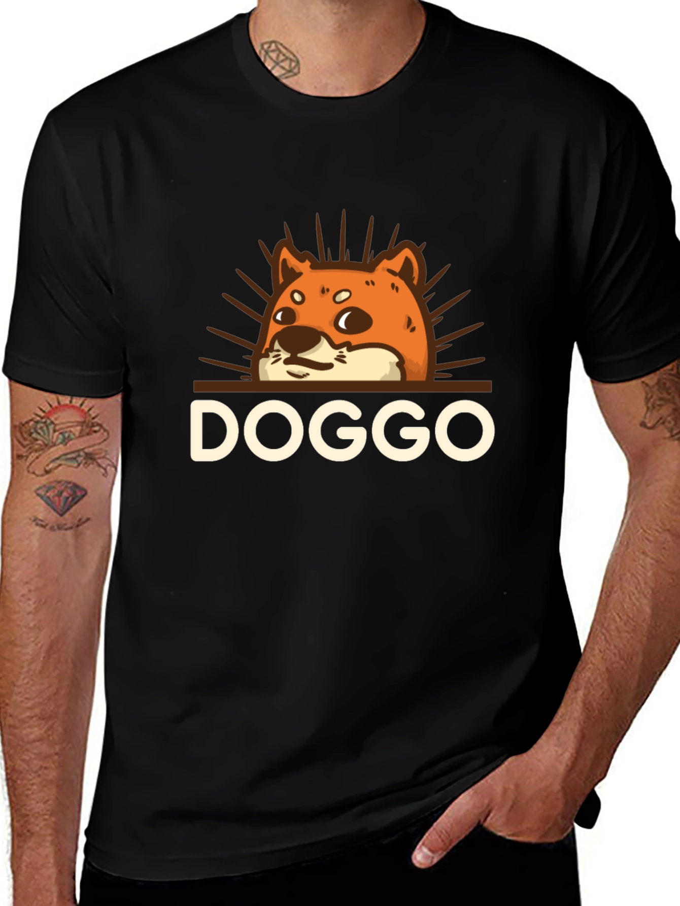 Variant 19 of Doggo Graphic Tee - Trendy Unisex Shirt