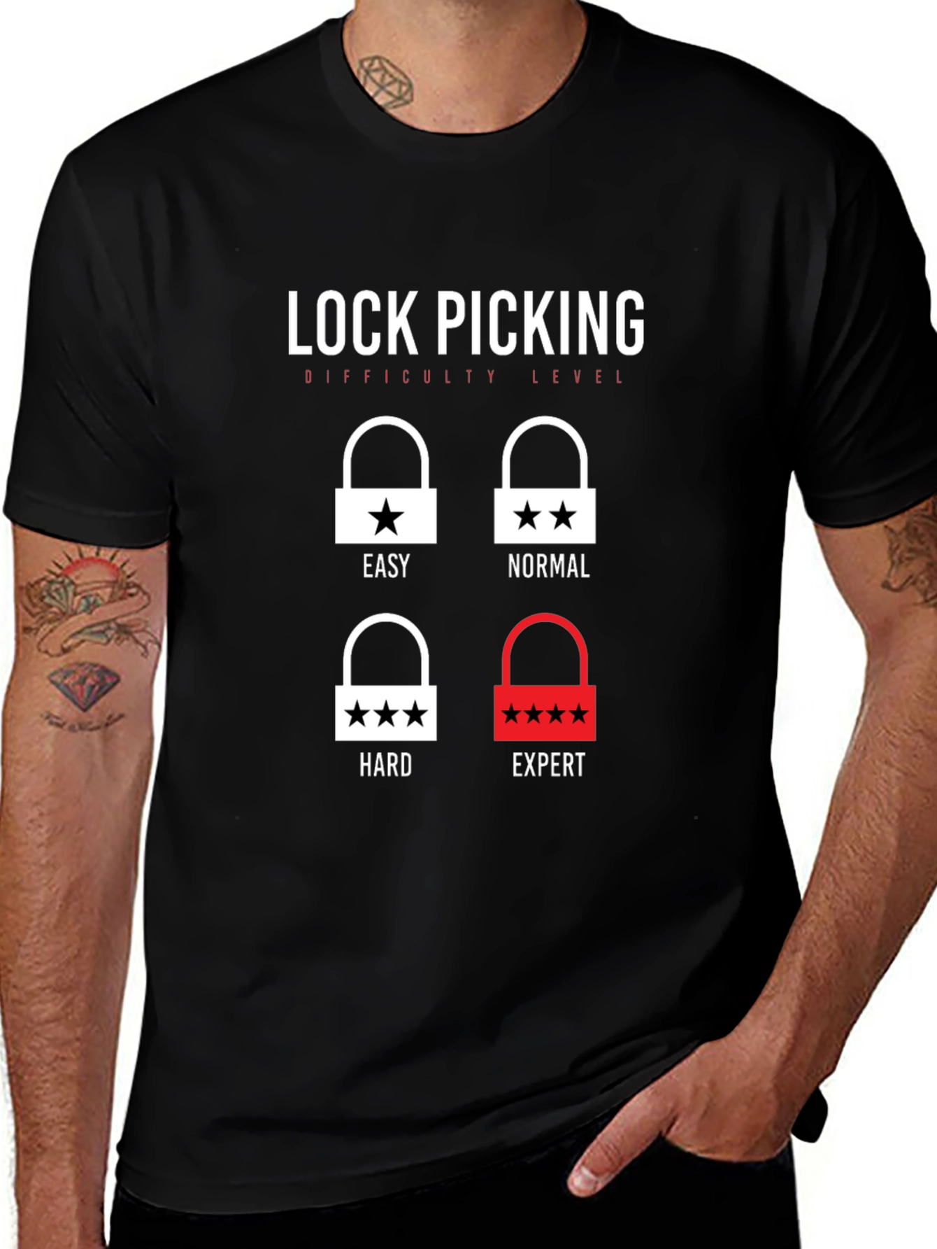Variant 24 of Lock Picking Difficulty Level T-Shirt