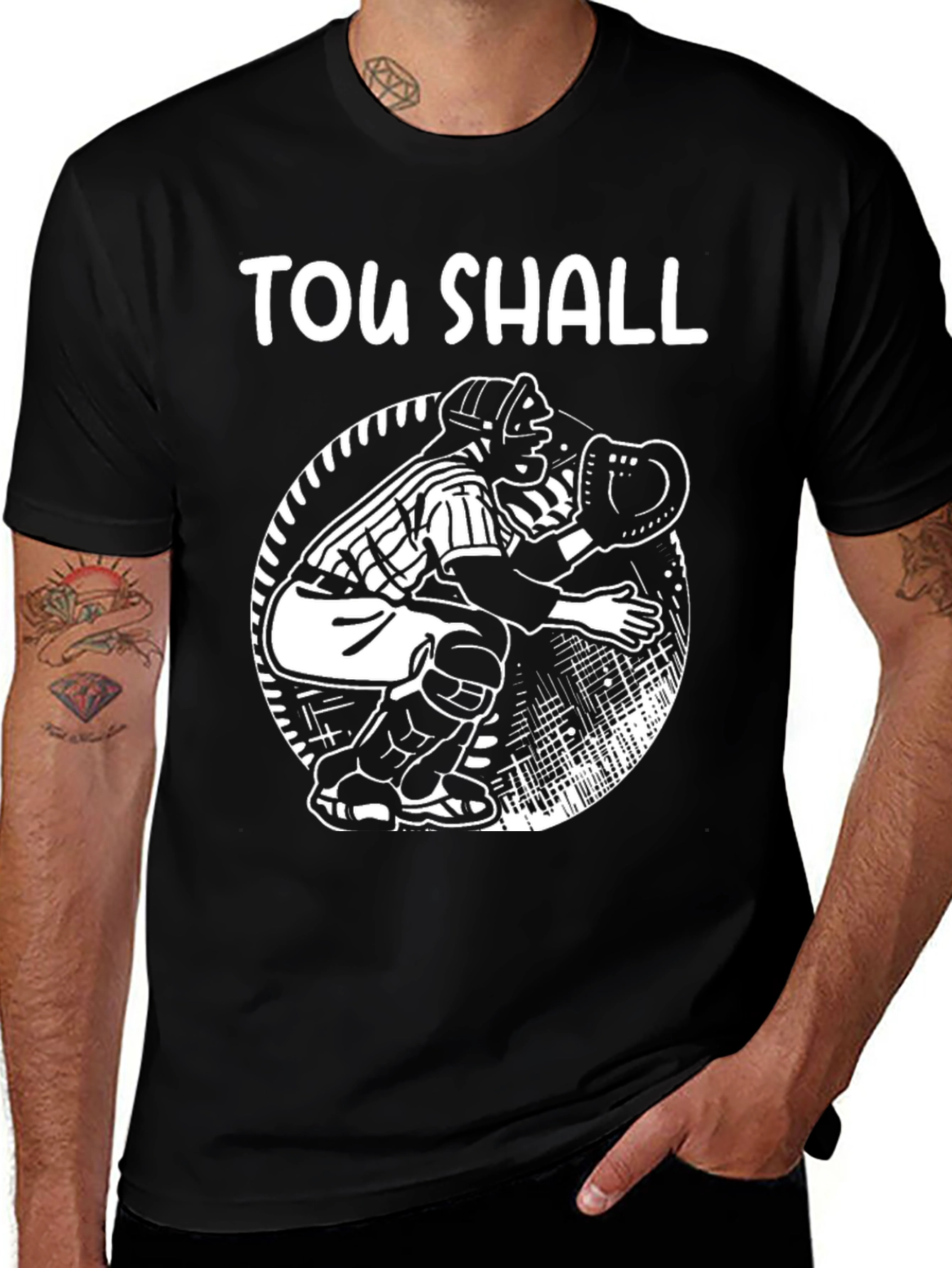 Variant 27 of Thou Shall Catch Baseball T-Shirt