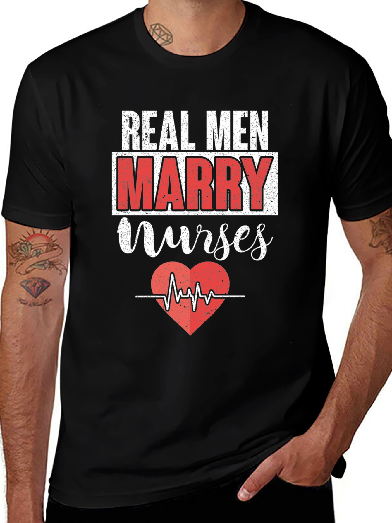 Variant 14 of Real Men Marry Nurses T-Shirt