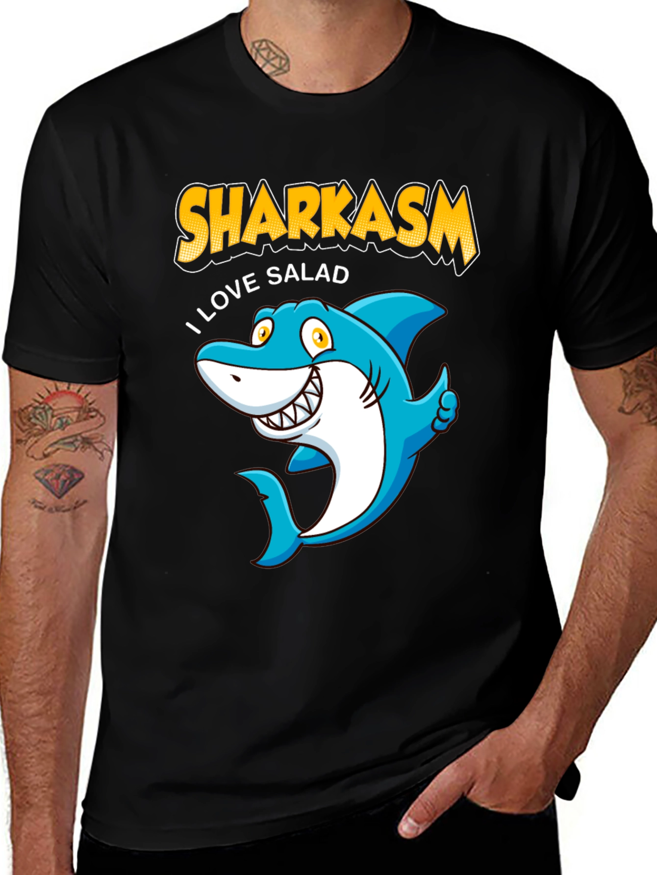 Sharkasm I Love Salad T-Shirt