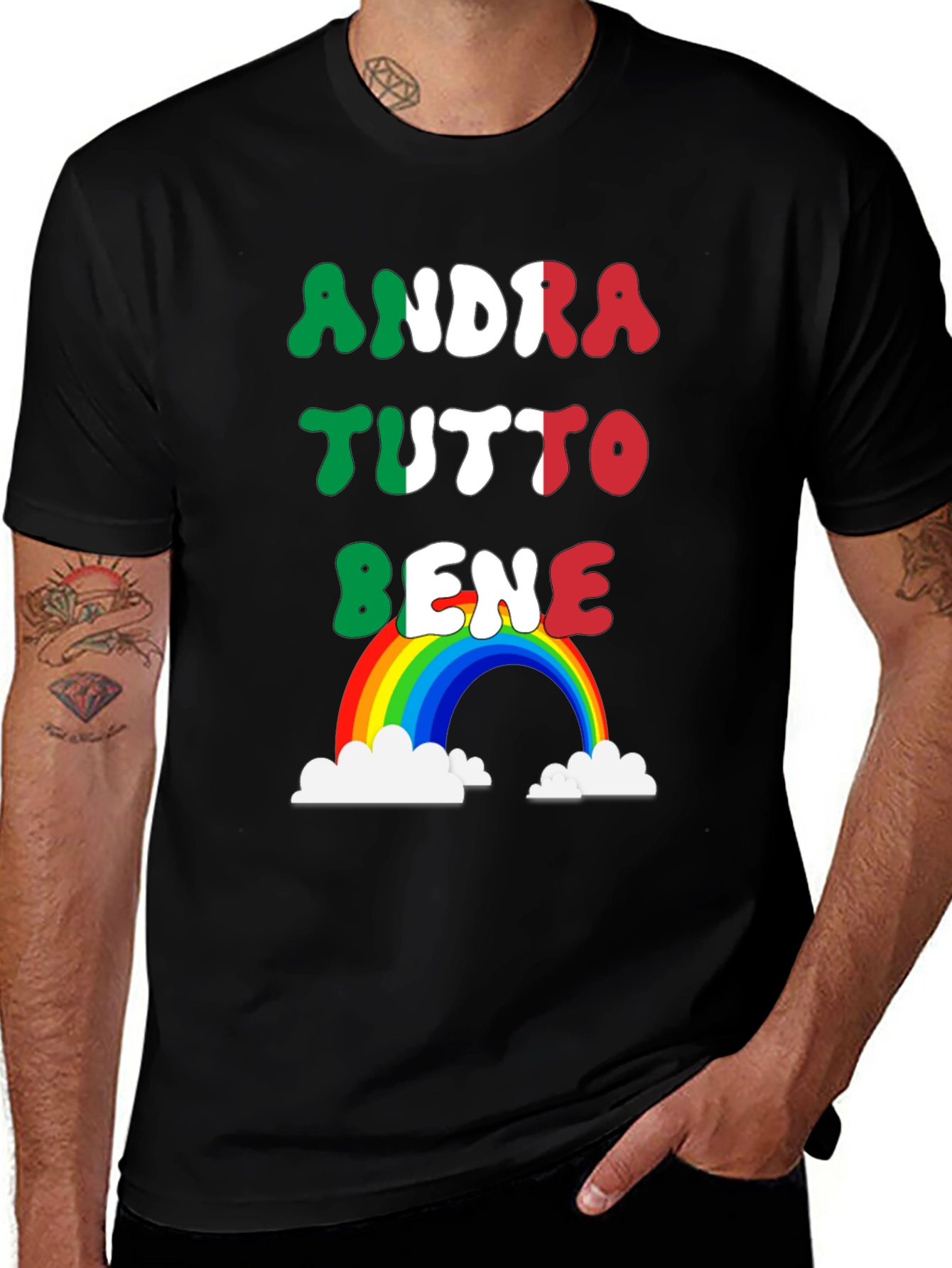 Andra Tutto Bene Italian Rainbow T-Shirt