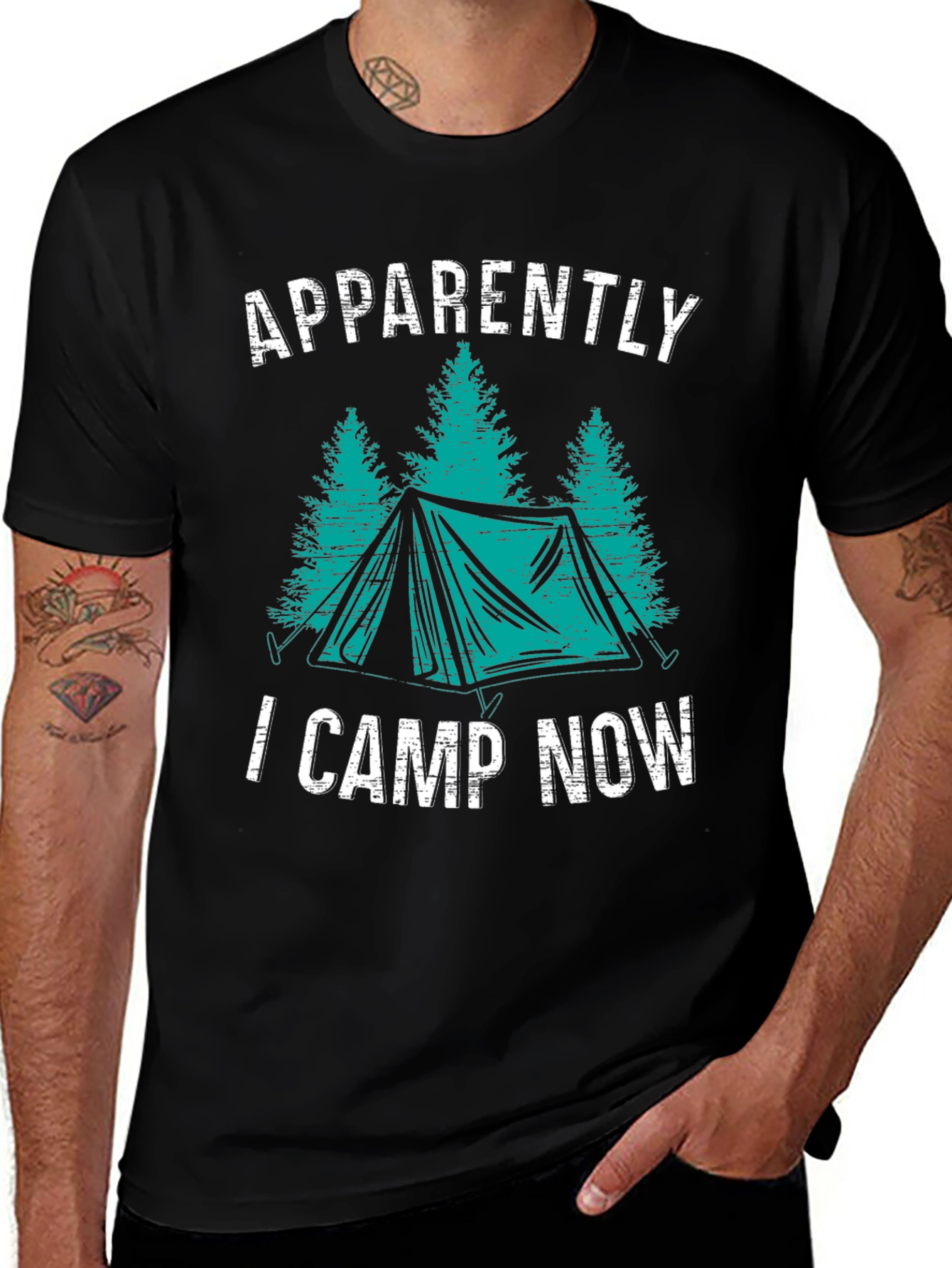 Apparently I Camp Now Camping T-Shirt